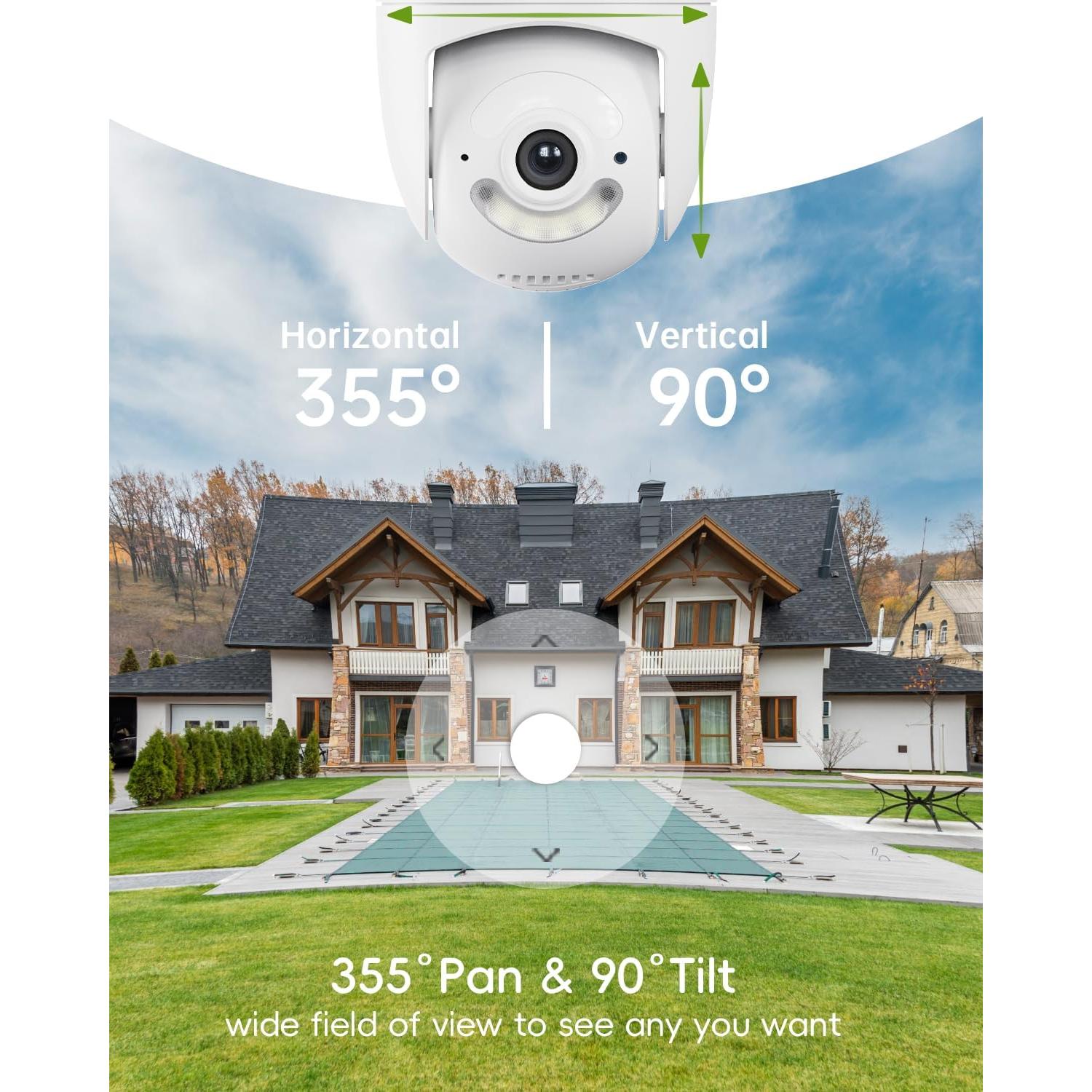 Cámara de Seguridad WiFi 5G Tiejus 2K Exterior IP66