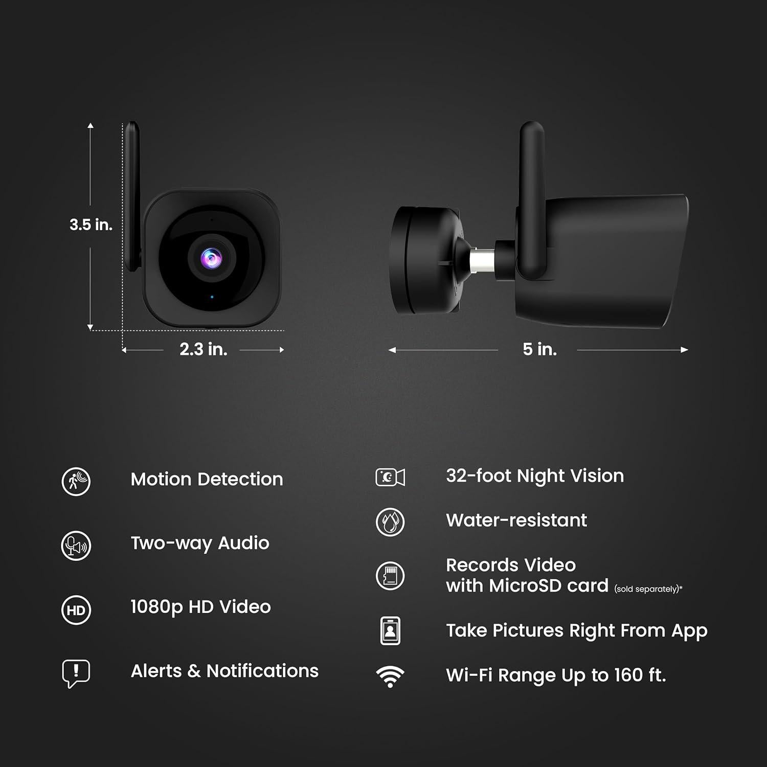 Cámara de Seguridad Inteligente Feit Electric 1080p Exterior