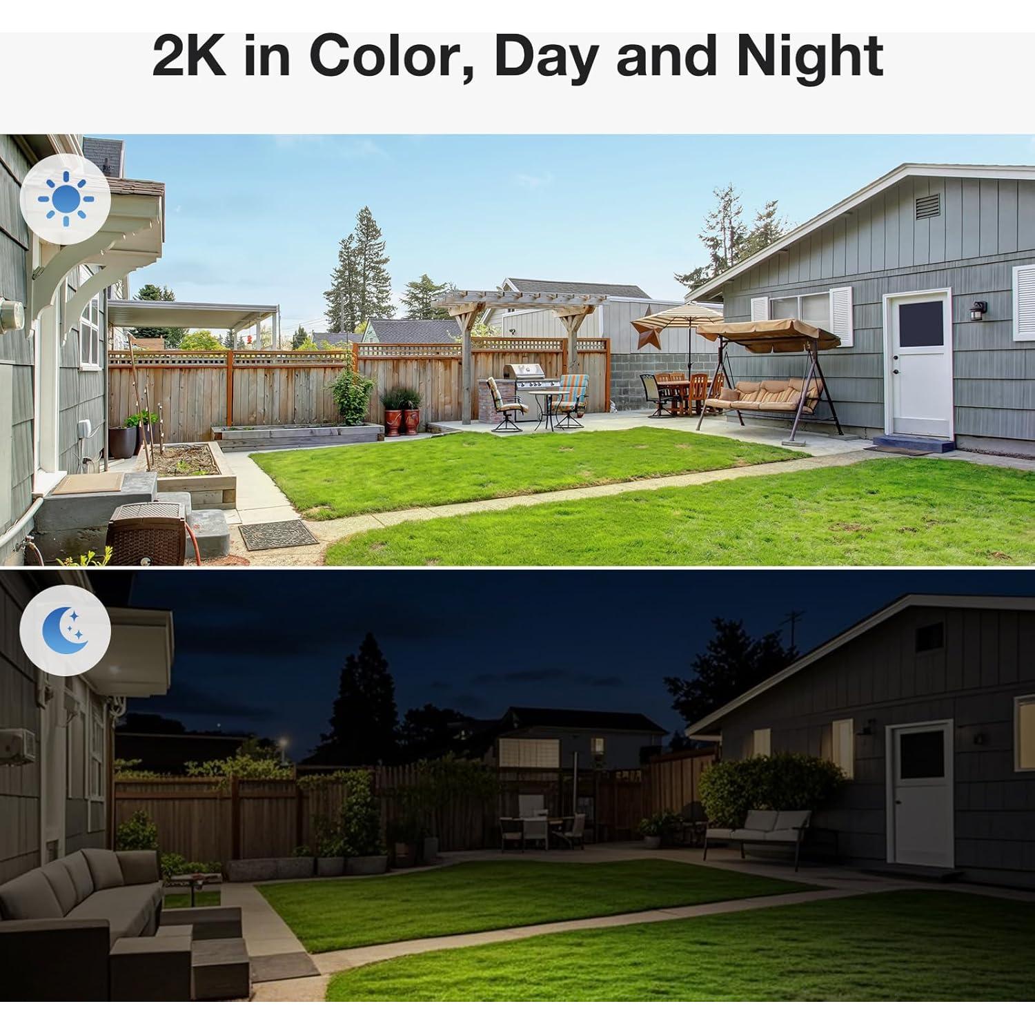 Cámara de Seguridad Inalámbrica Doble Lente TKENPRO 2K HD