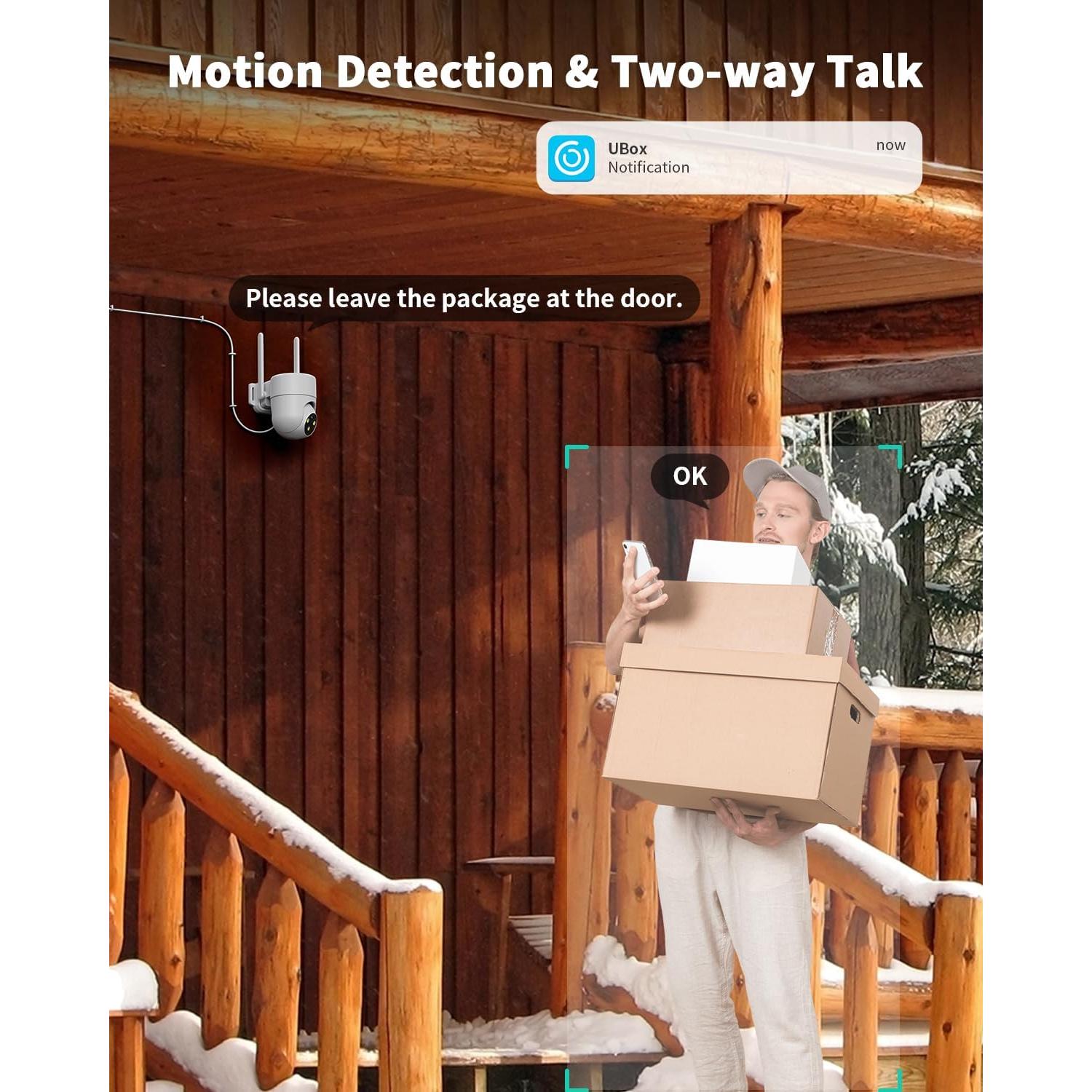 Cámara de Seguridad Celular LIWAN 4G LTE Blanca 2K