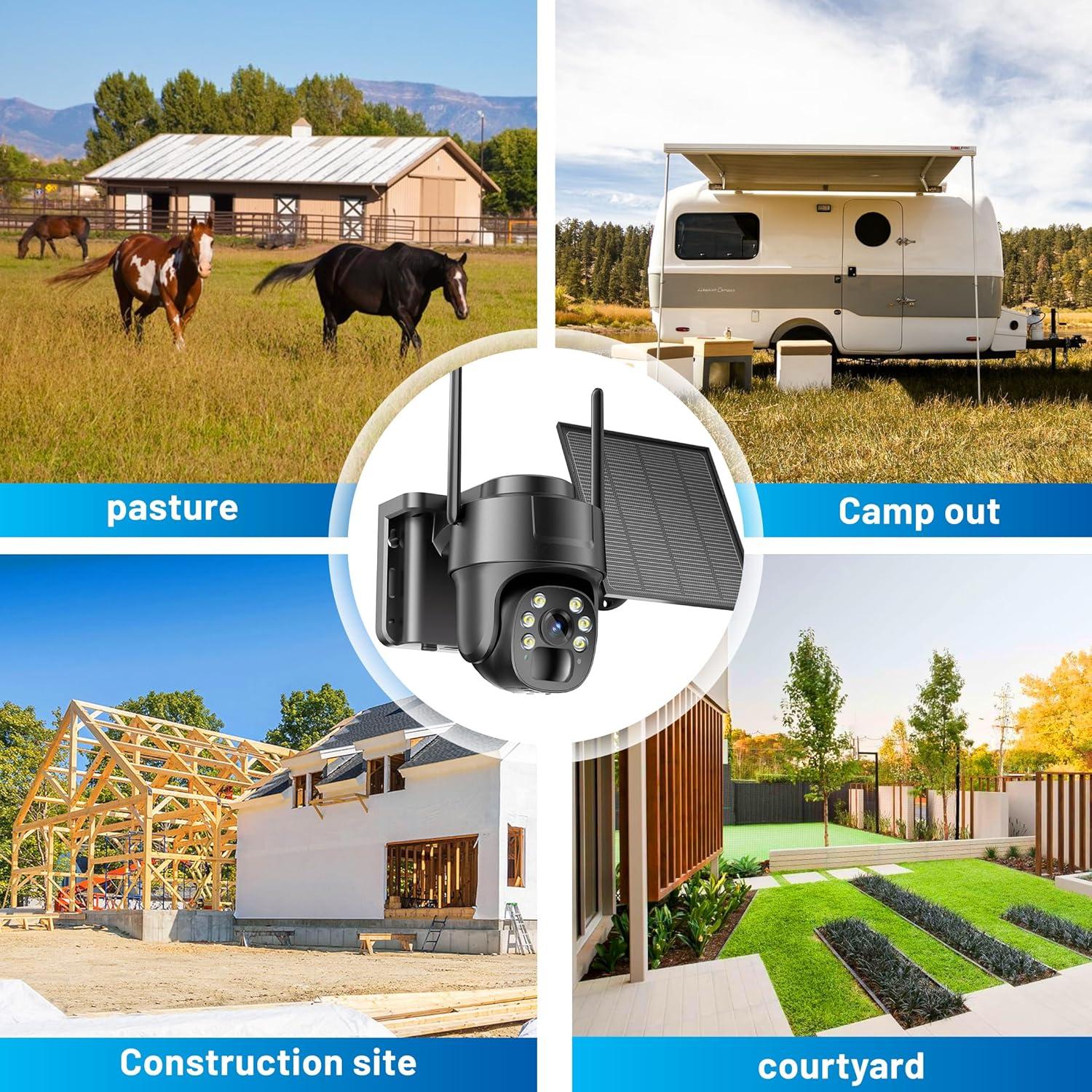 Cámara de Seguridad 4G LTE KKB Solar 2K Inalámbrica