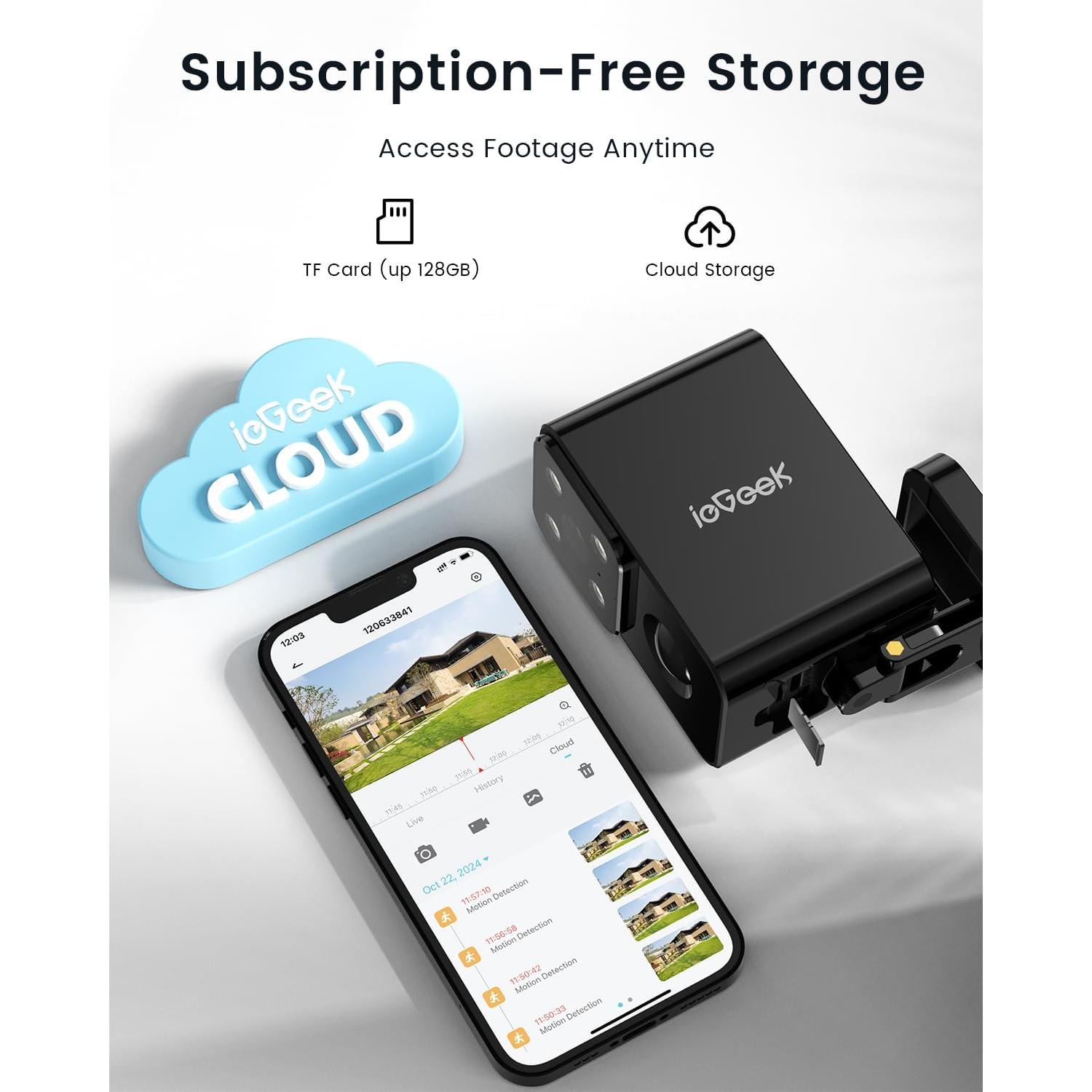 Cámara de Seguridad Inalámbrica ieGeek S3 2K IP65