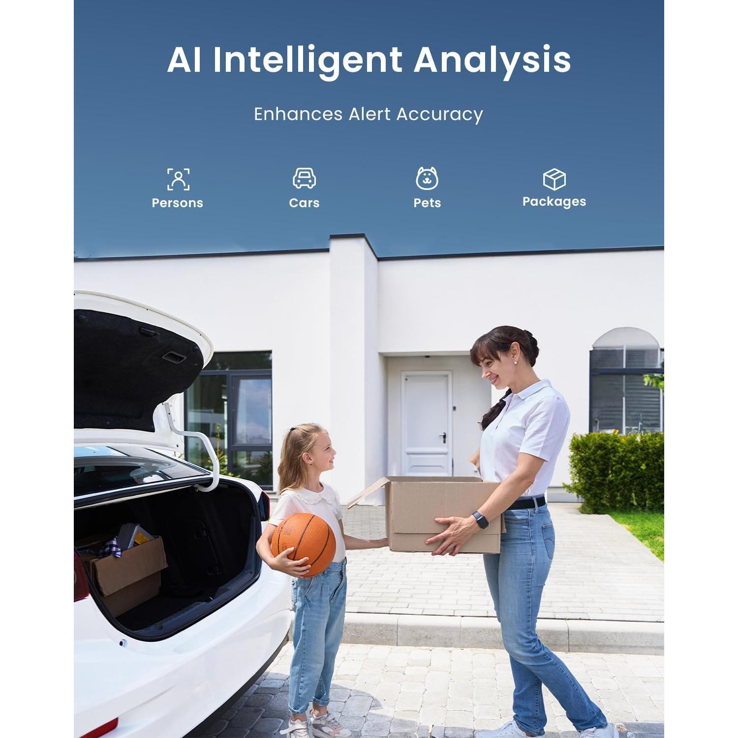 Cámara de Seguridad Inalámbrica ieGeek S3 2K IP65