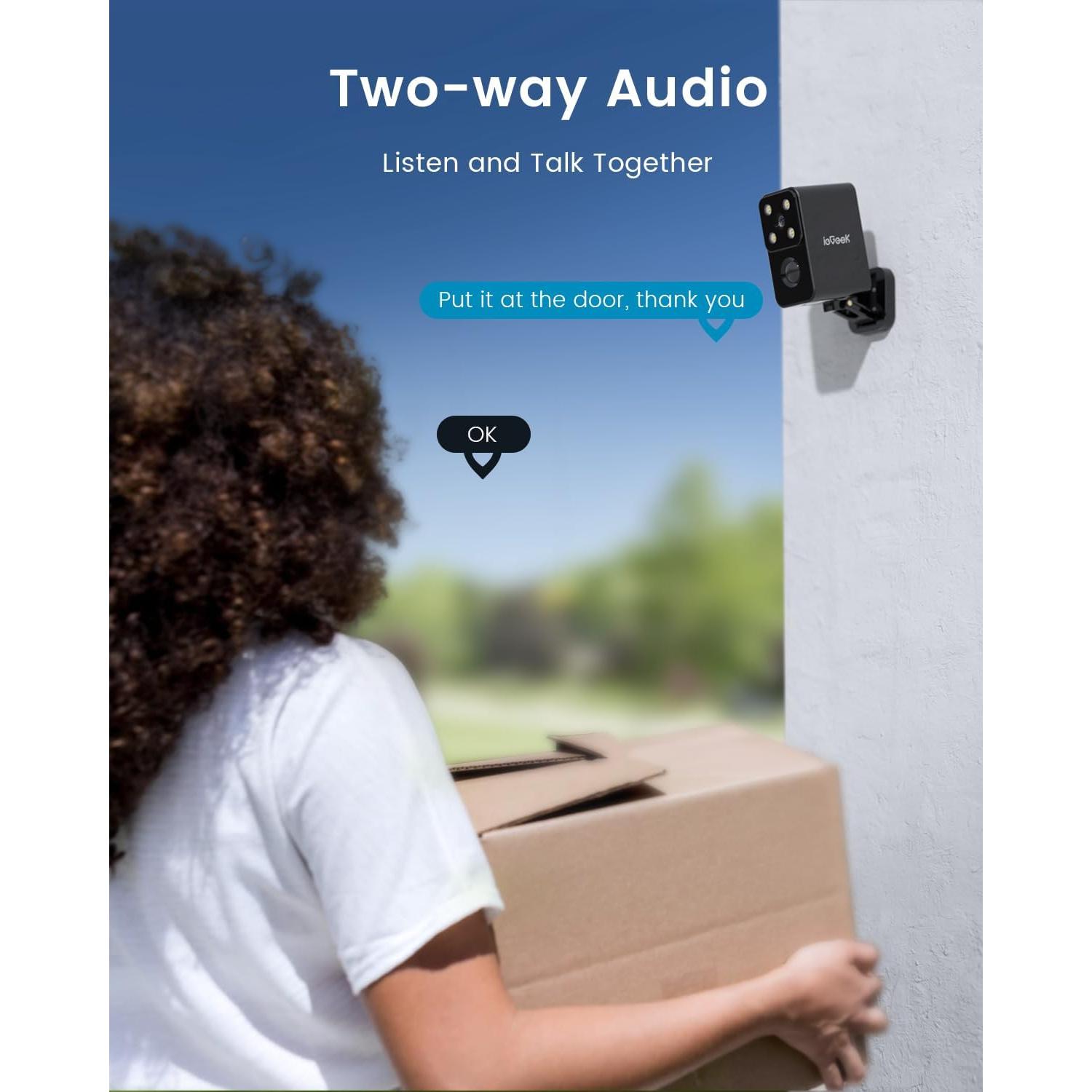 Cámara de Seguridad Inalámbrica ieGeek S3 2K IP65