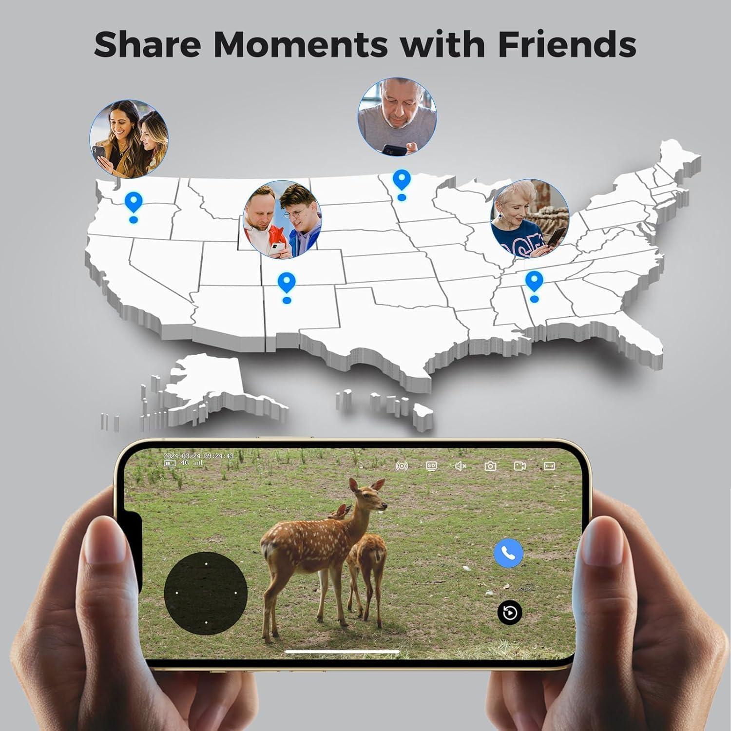 Cámara de Seguridad 4G Hiseeu Solar Exterior 2K HD