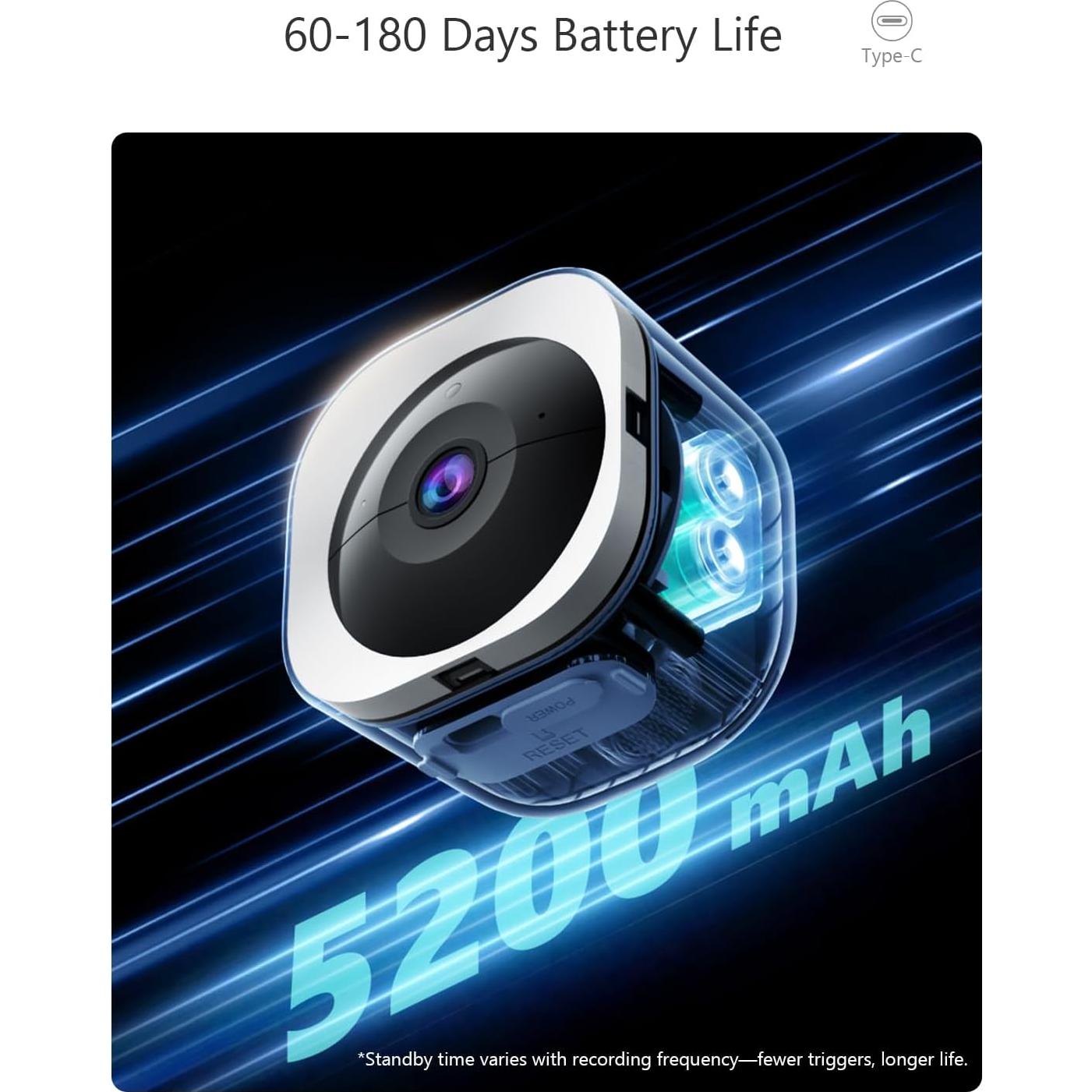 Cámara de Seguridad Inalámbrica Viigytek 2K WiFi Exterior