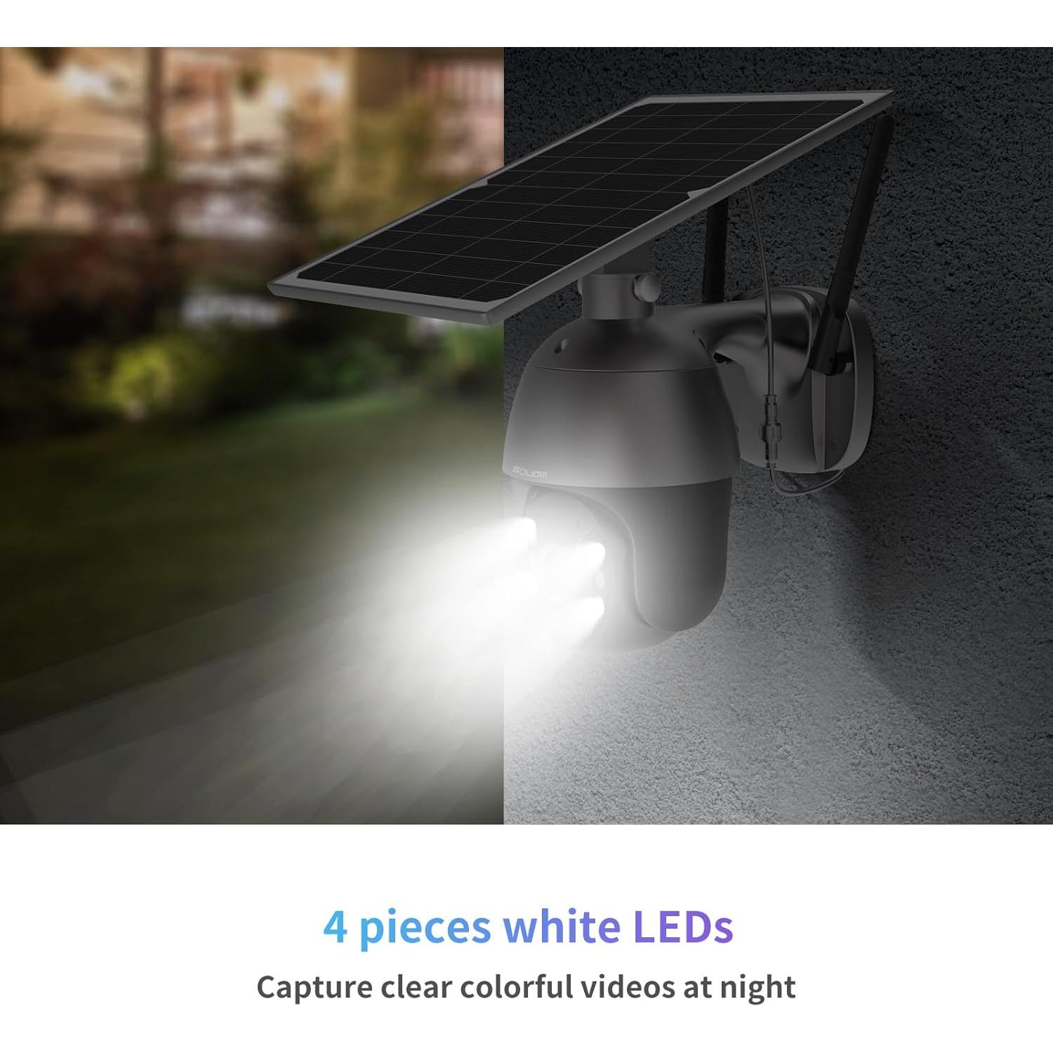 Cámara de Seguridad Solar SOLIOM S600 4G LTE 1080p Exterior