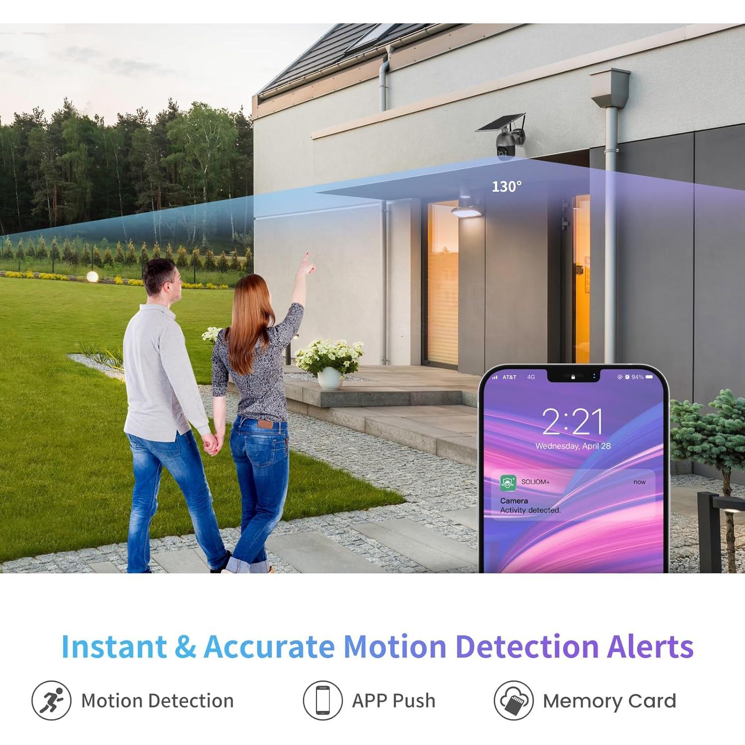 Cámara de Seguridad Solar SOLIOM S600 4G LTE 1080p Exterior