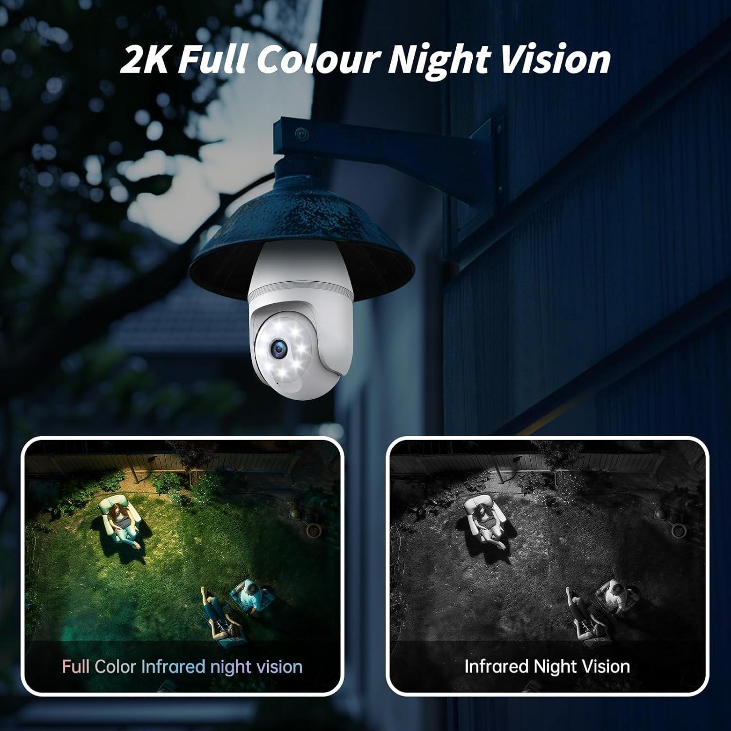 Cámara de Seguridad Bombilla Noahcam 2K Inalámbrica 360°