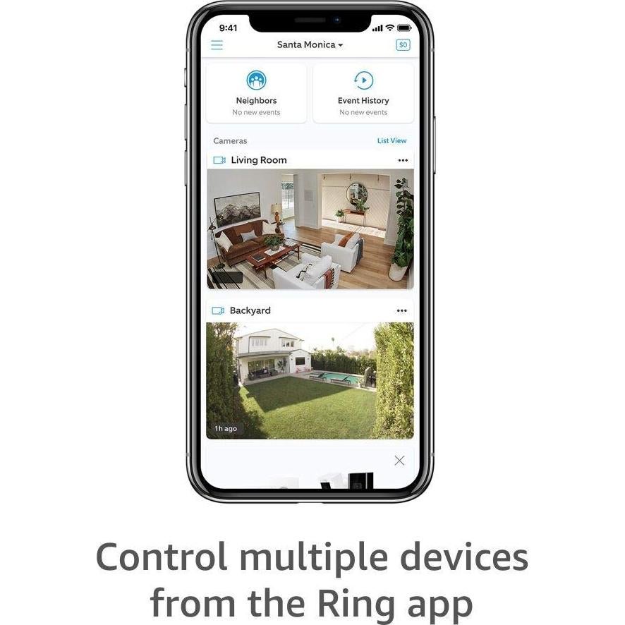 Cámara de Seguridad Ring Stick Up Cam Batería HD Blanca