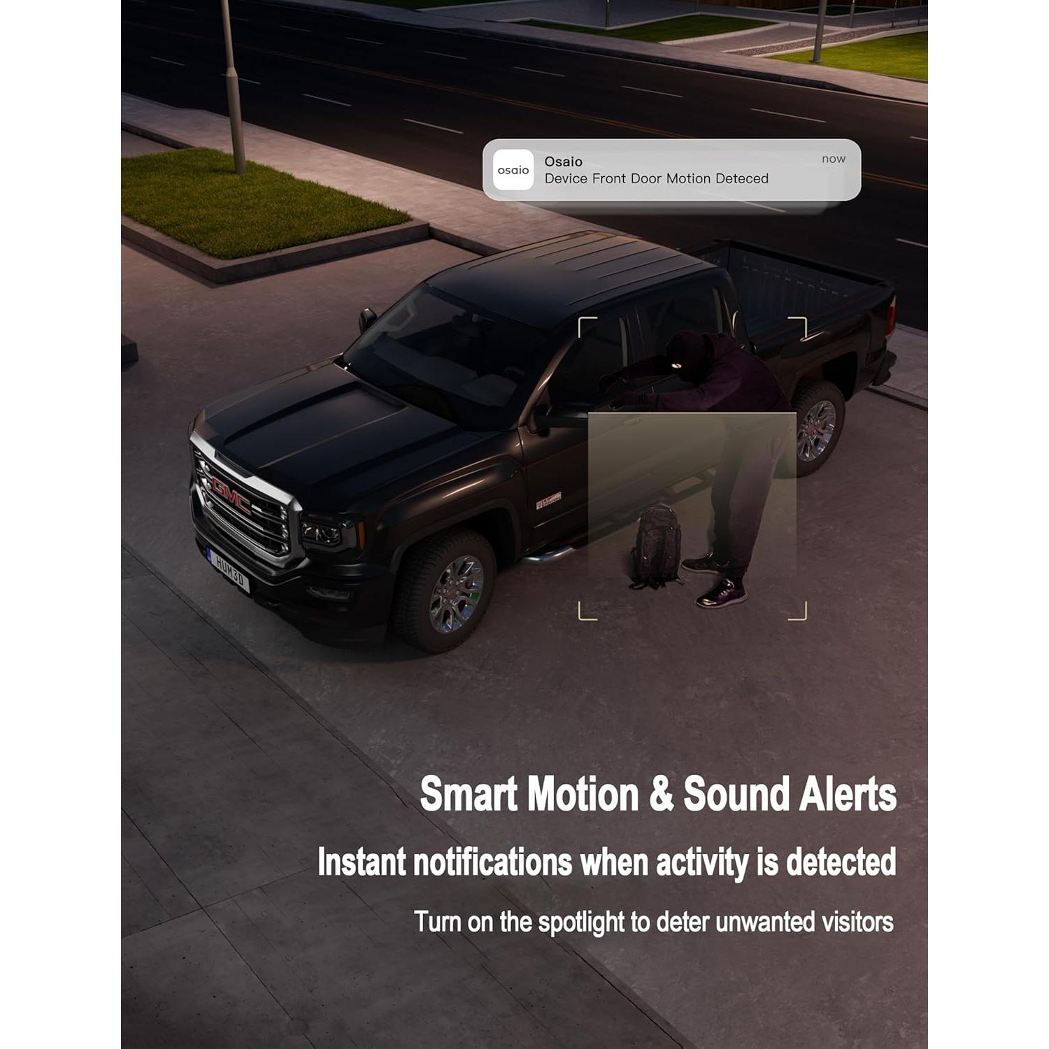 Cámara de Seguridad GNCC GT1PRO 2K Impermeable WiFi