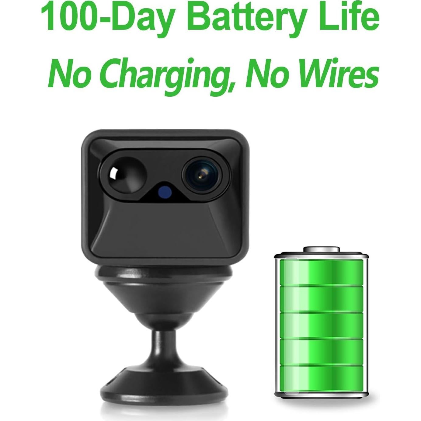 Cámara de Seguridad WKX W-A2 2K con SD 64GB y Batería 100d