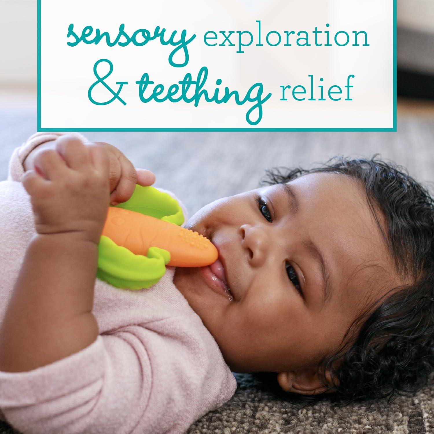 Mordedor de Silicona Infantino Zanahoria 0+ Meses BPA Free