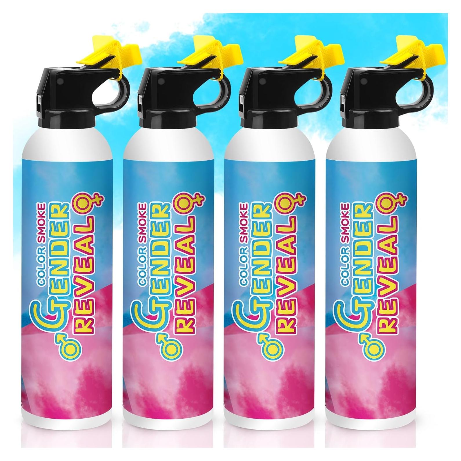 Extintor de Revelación de Género Merear 4 Paquetes Azul