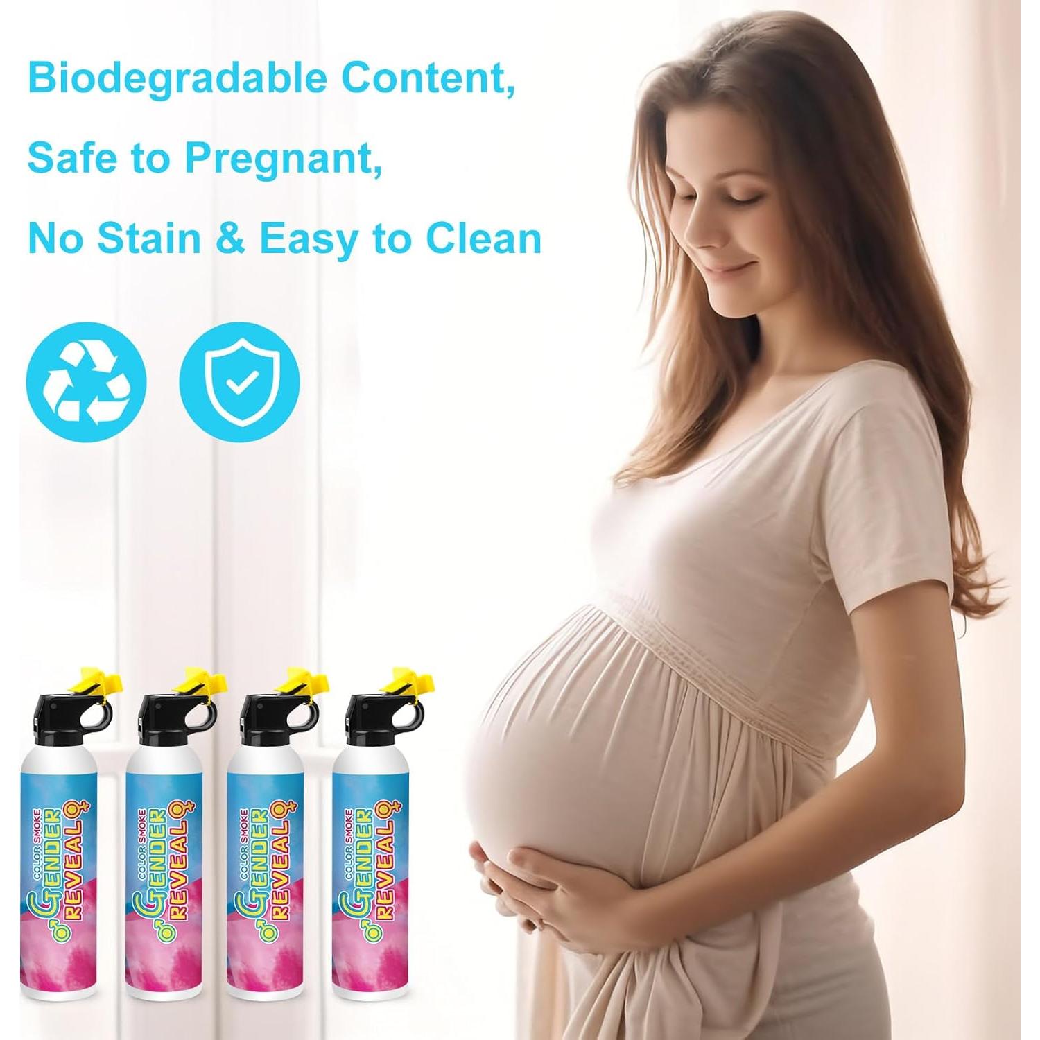 Extintor de Revelación de Género Merear 4 Paquetes Azul