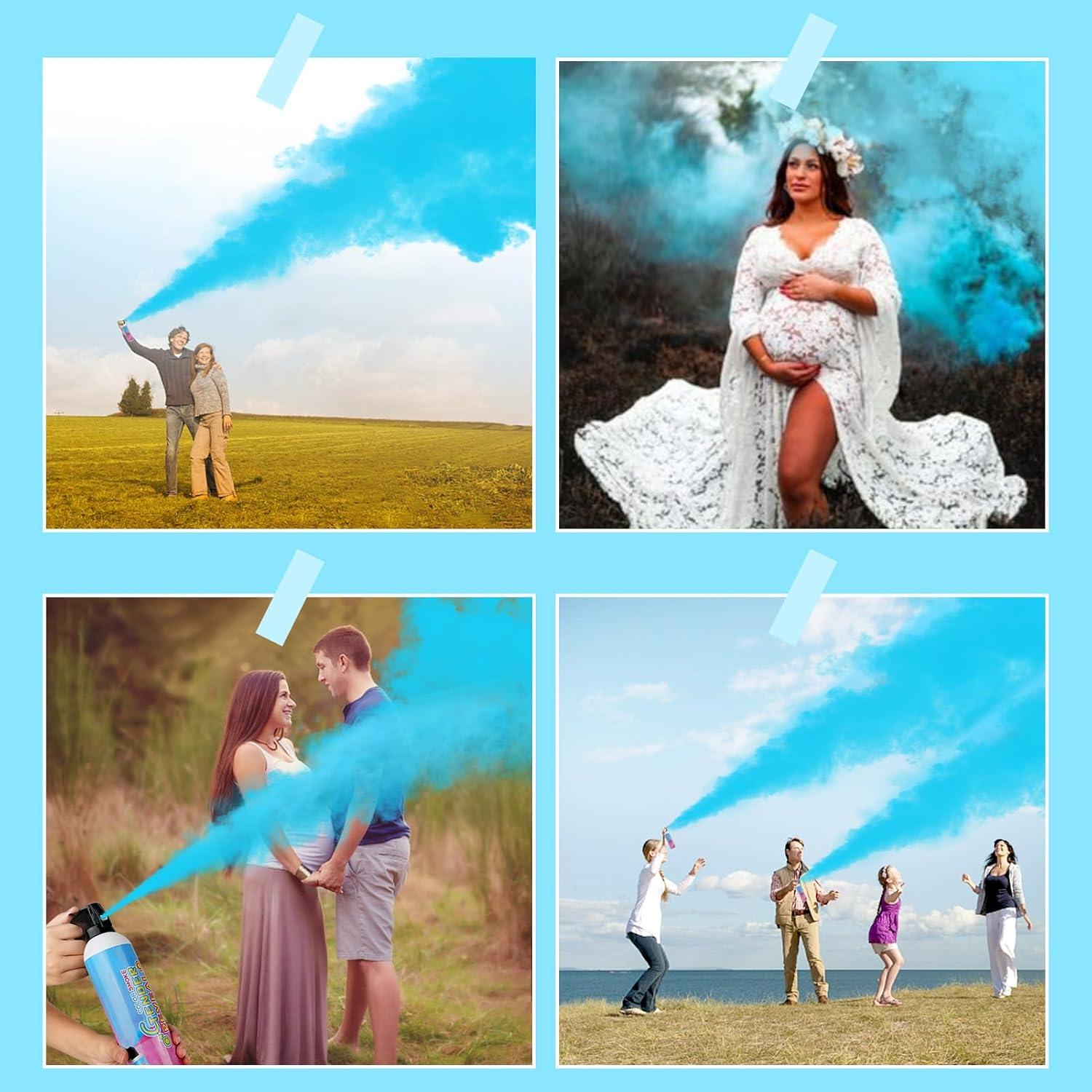 Extintor de Revelación de Género Merear 4 Paquetes Azul