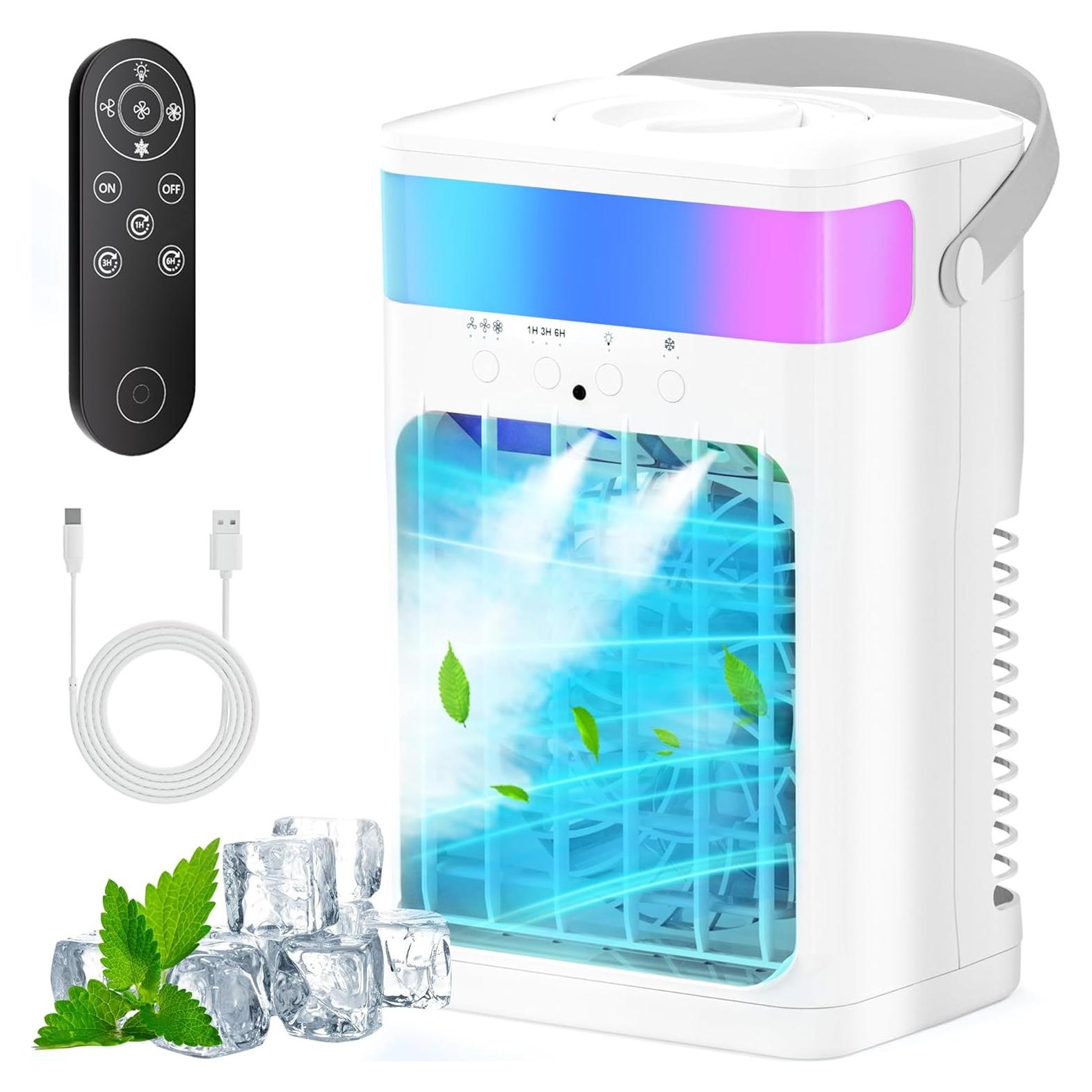 Aire Acondicionado Portátil Fioge ZF06 4 en 1 1500ML Control Remoto