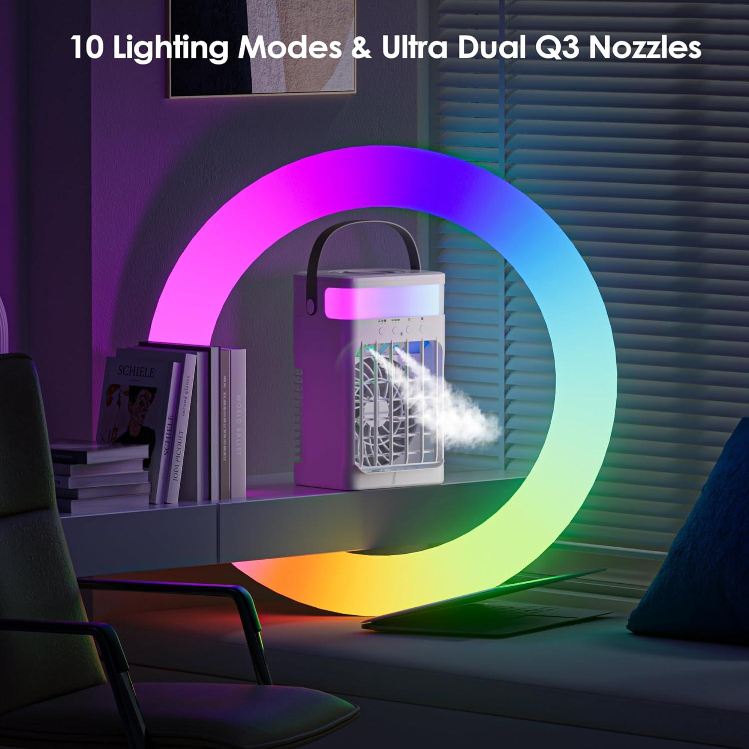 Aire Acondicionado Portátil Fioge ZF06 4 en 1 1500ML Control Remoto