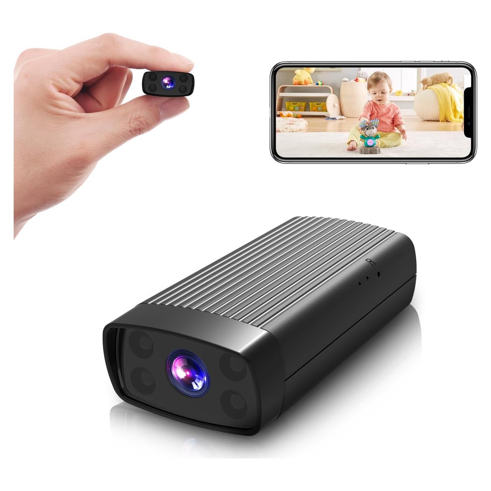 Cámara de Seguridad Mini TnoxHD WiFi HD 160° Visión Nocturna