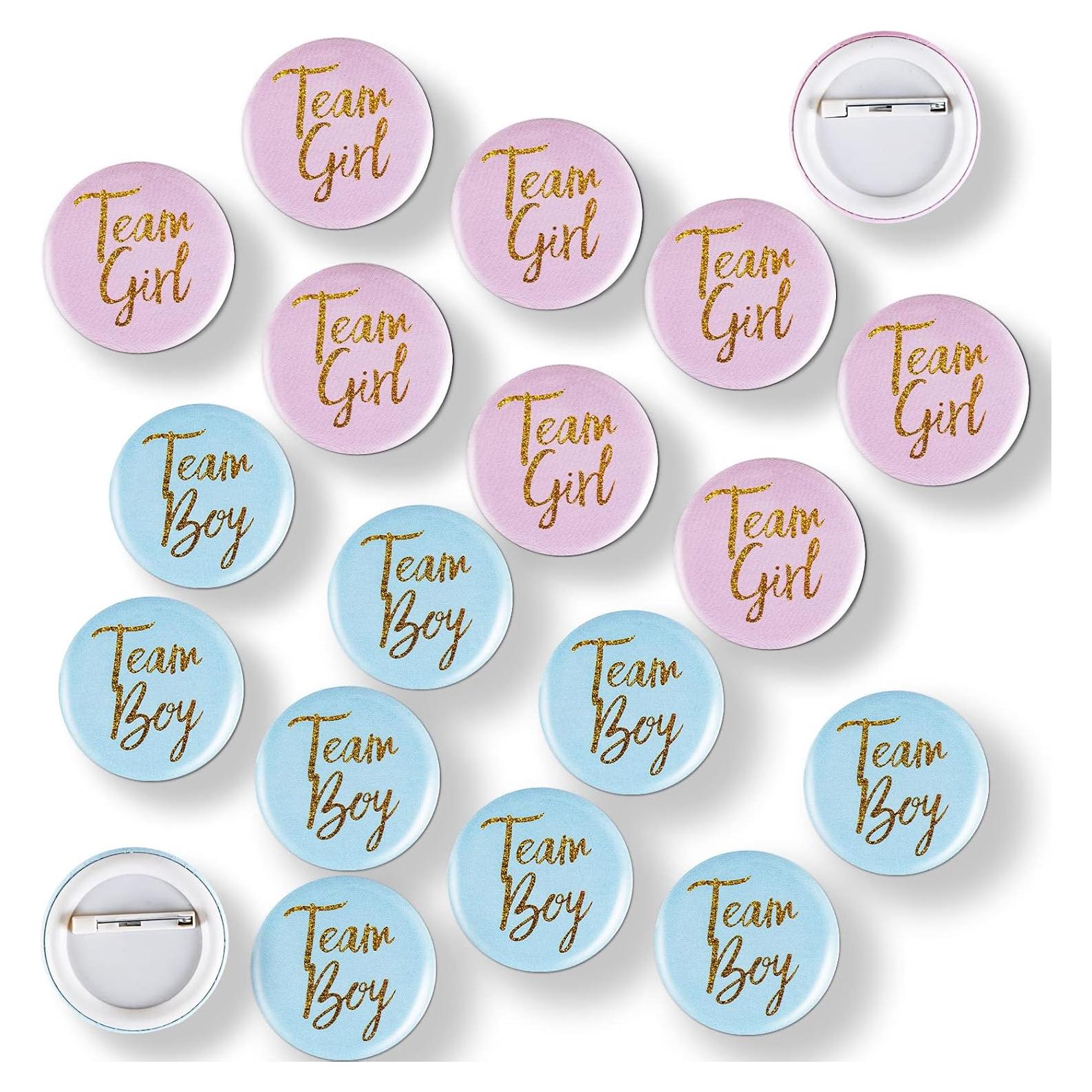 Pins de Botón Revelación de Género 30 Pcs - Gentlife