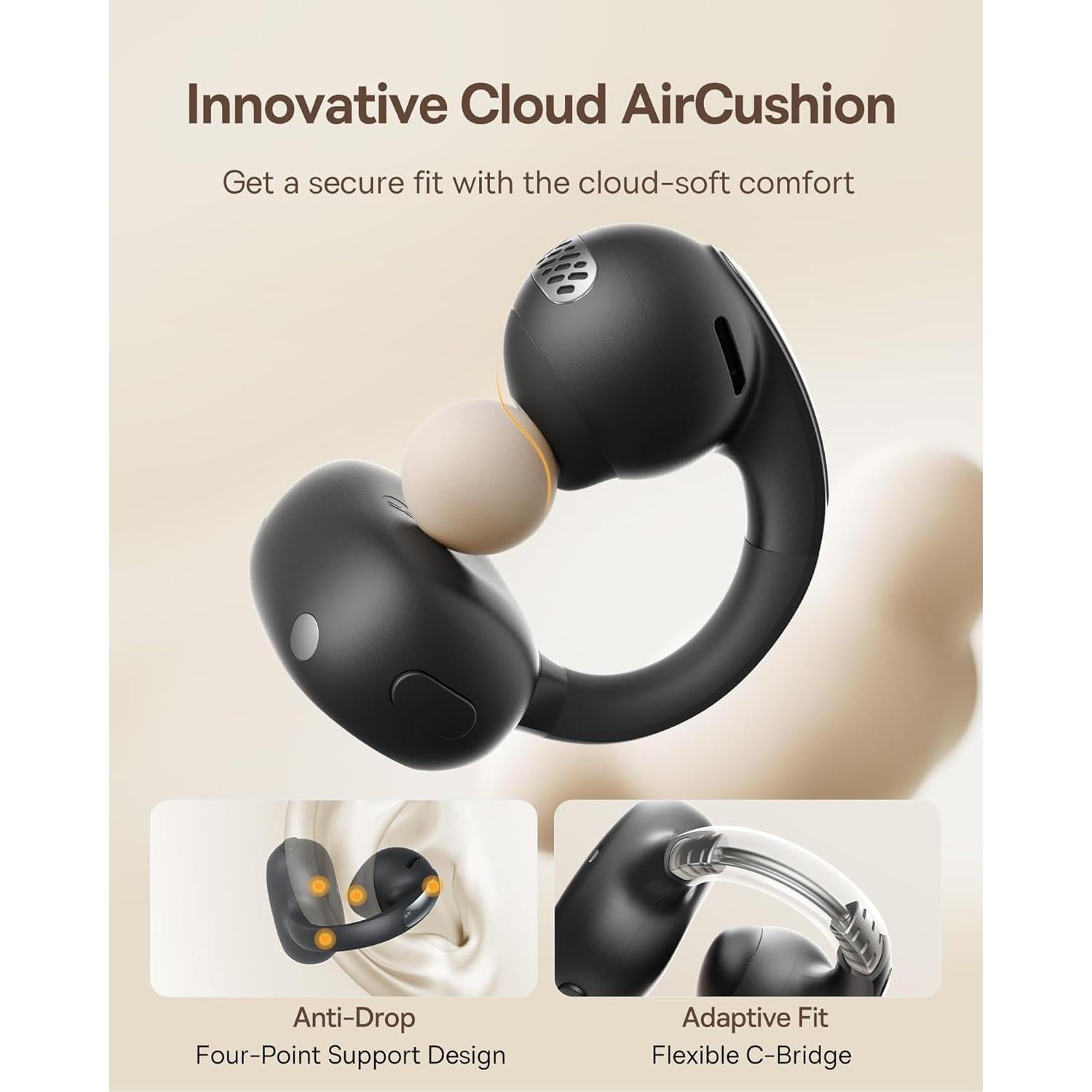 Auriculares Inalámbricos Baseus Bowie MC1 Clip-On Negro