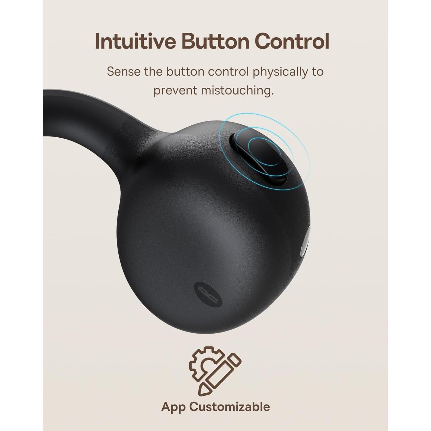 Auriculares Inalámbricos Baseus Bowie MC1 Clip-On Negro