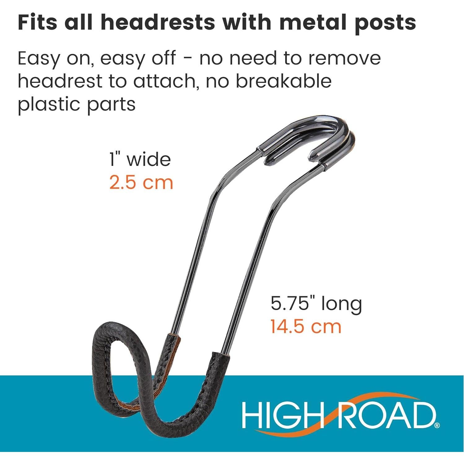 Ganchos Contour de Cuero High Road para Reposacabezas - 2 Piezas