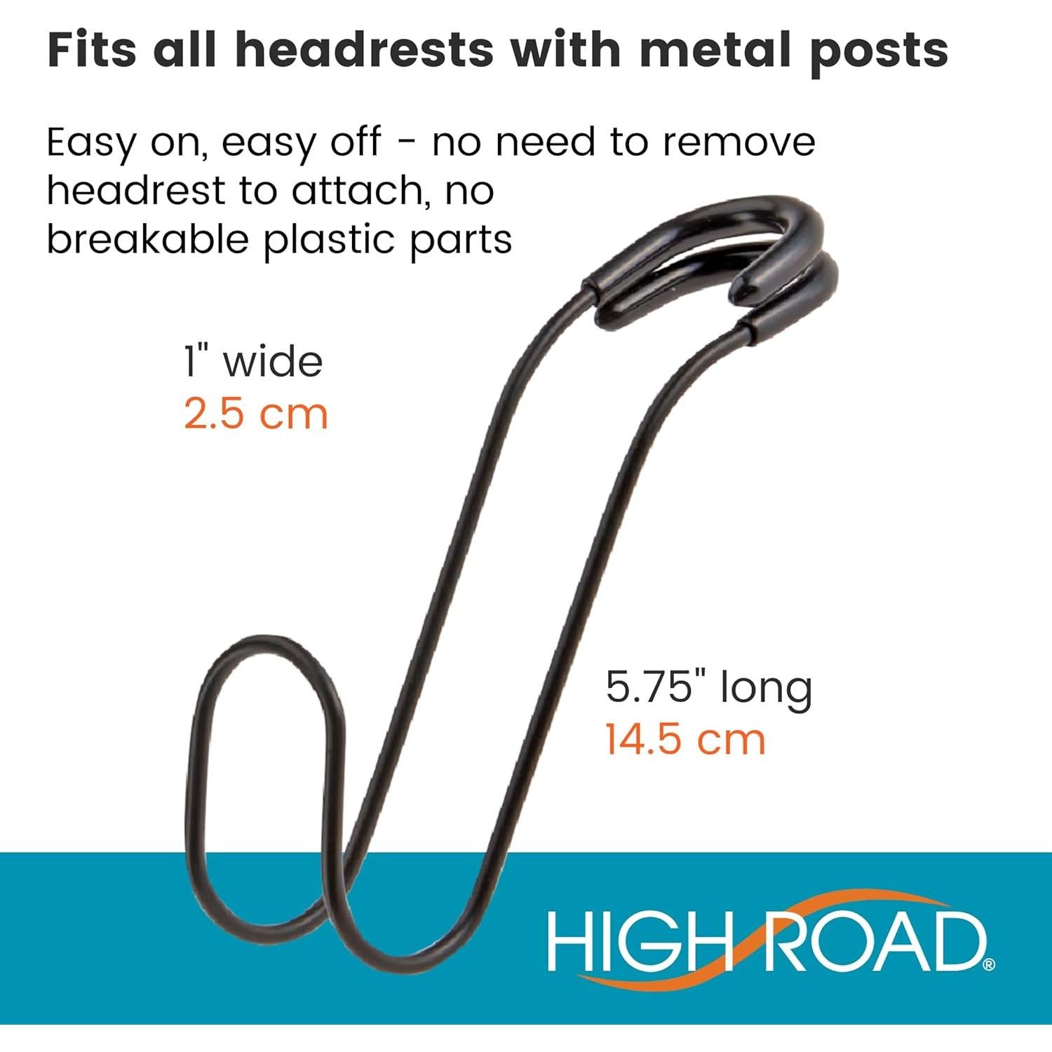 Ganchos de Reposacabezas Talus High Road - Paquete de 2