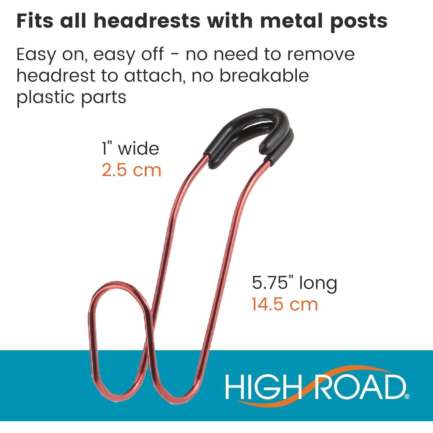 Ganchos de bolsa irrompibles High Road 2-Pack para coche