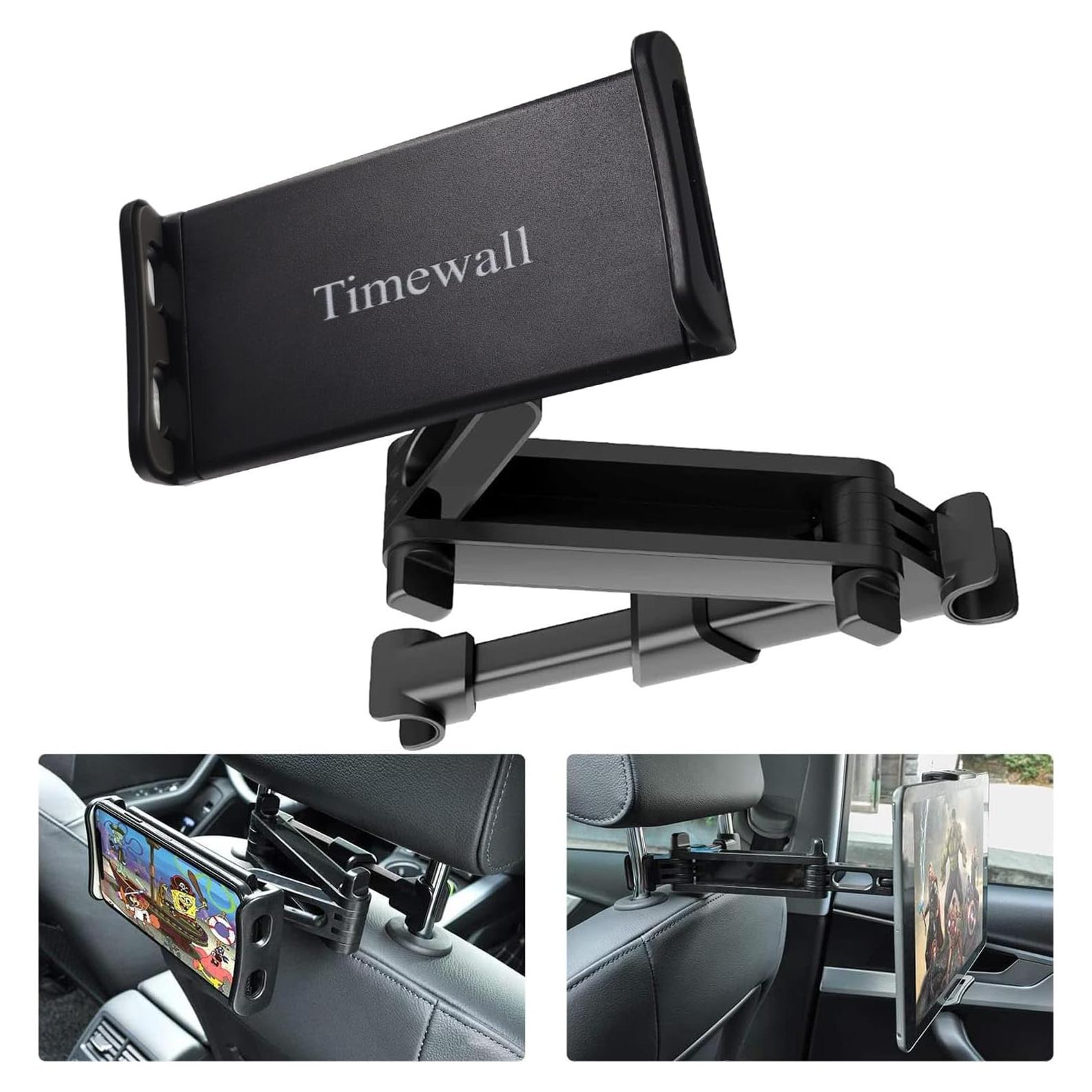 Soporte para Tableta en Reposacabezas Auto Timewall Negro