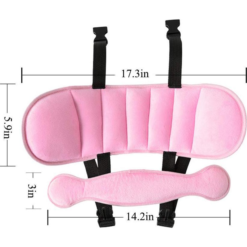 Soporte de Cabeza para Asiento de Auto Infantil Gris - Ajustable