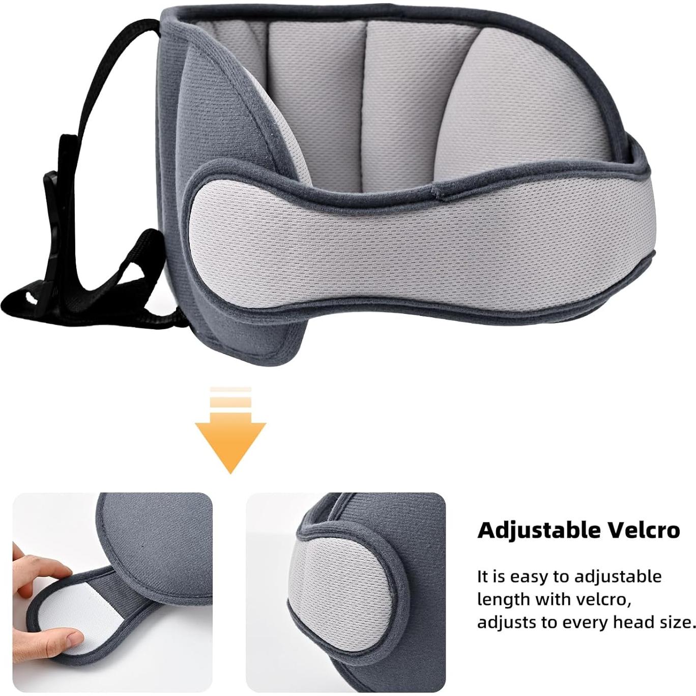 Banda Soporte Cabeza Auto Niños StoHua Ajustable Gris