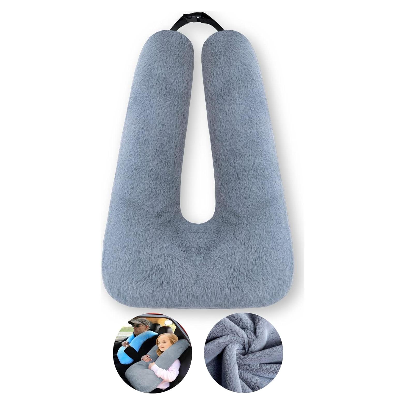 Almohada de Viaje FHSGGP Gris Oscuro 71x46 cm Suave