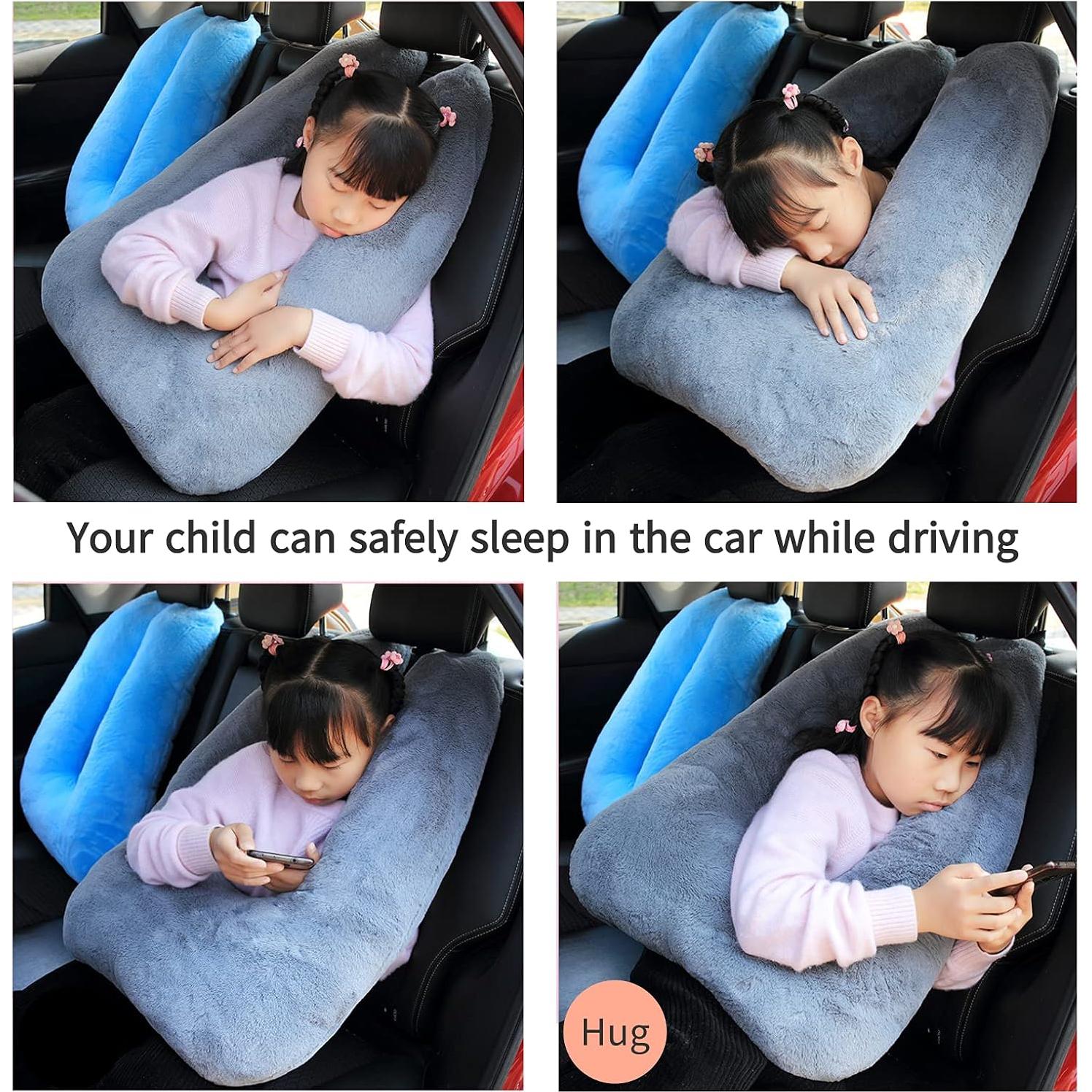 Almohada de Viaje FHSGGP Gris Oscuro 71x46 cm Suave