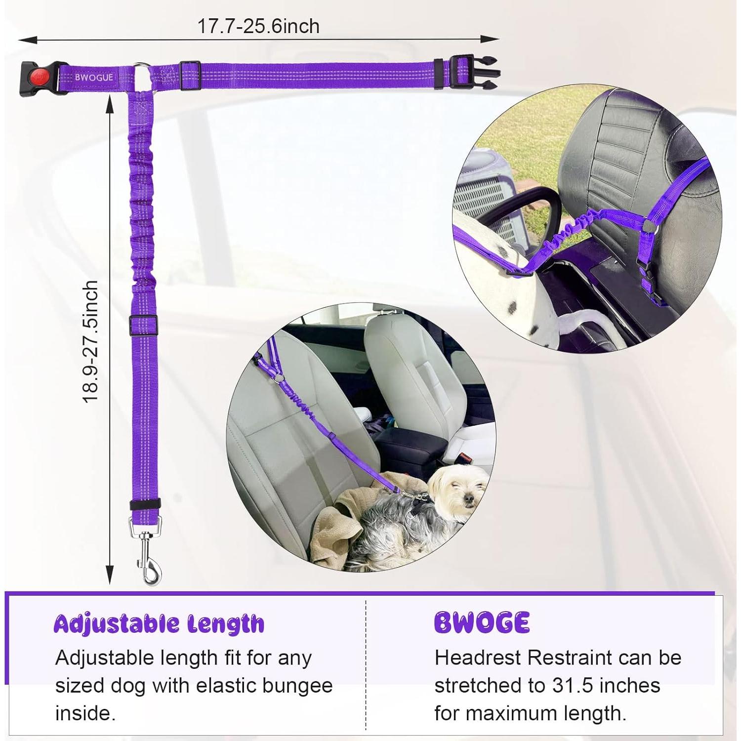 Correa de Seguridad para Perros y Gatos BWOGUE Ajustable 48-80 cm