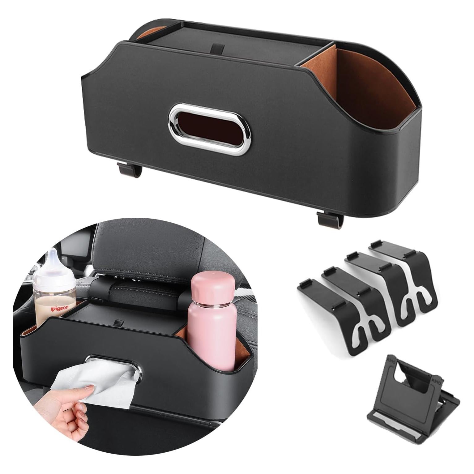 Organizador de Asiento Trasero de Coche WedFeir Negro