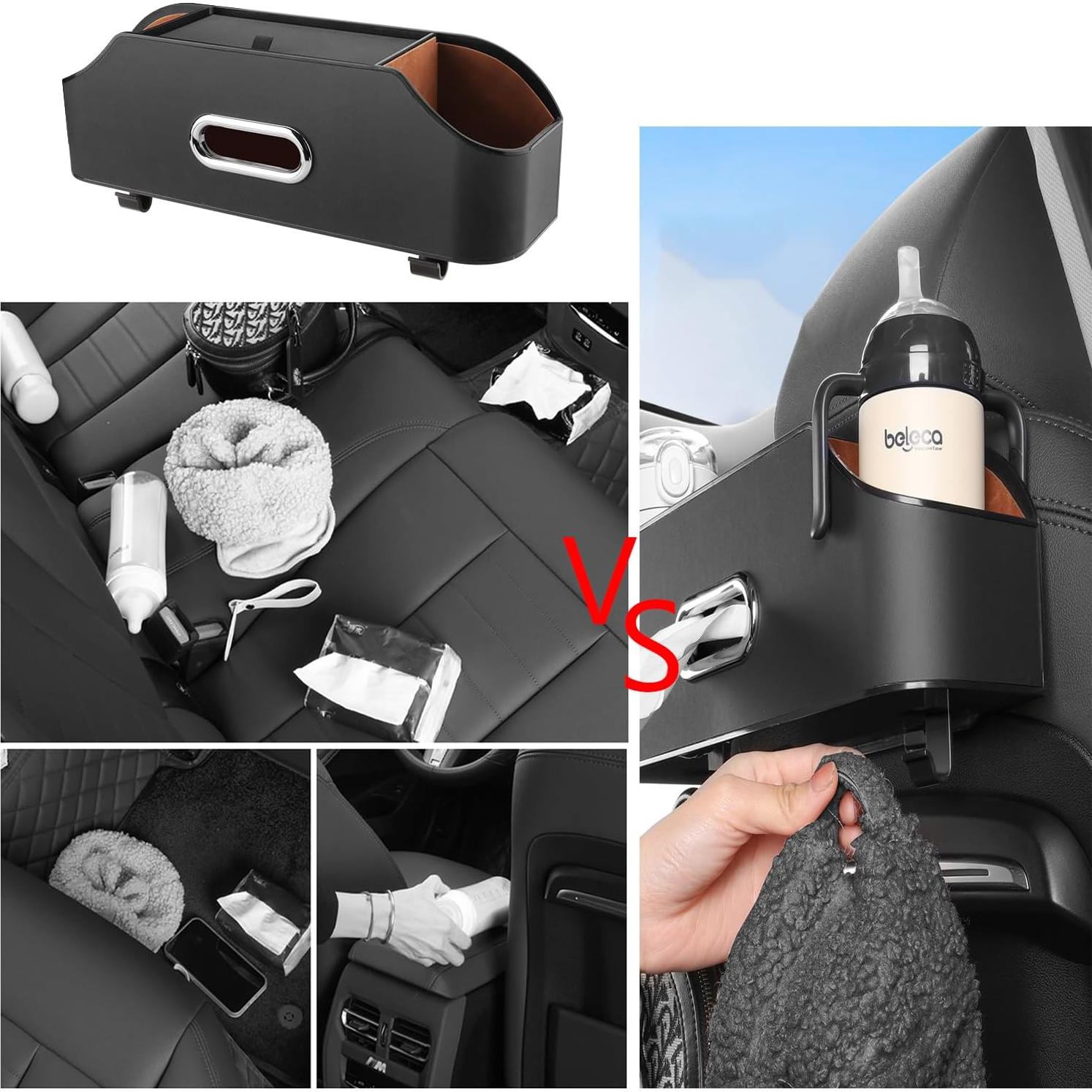 Organizador de Asiento Trasero de Coche WedFeir Negro