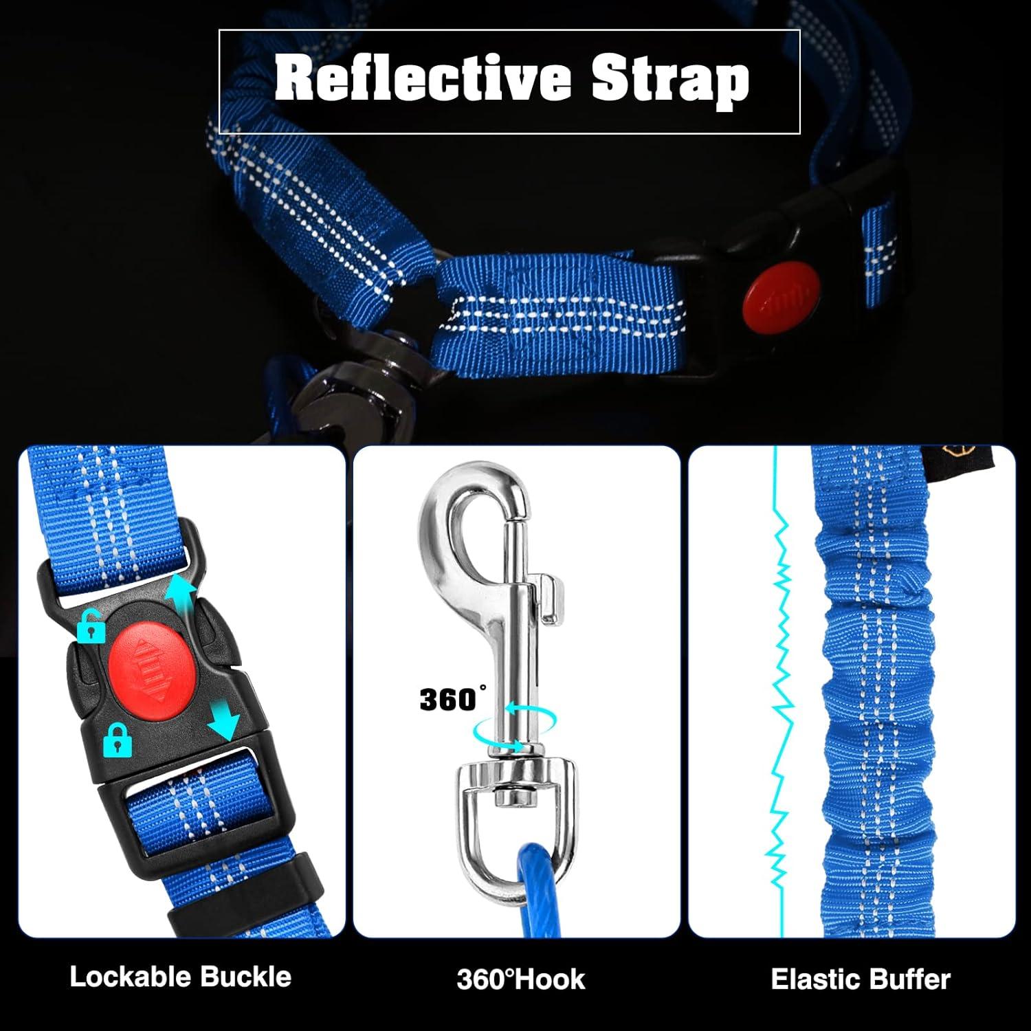 Cinturón de Seguridad para Perros CHZUOBER 2 en 1 Alta Resistencia