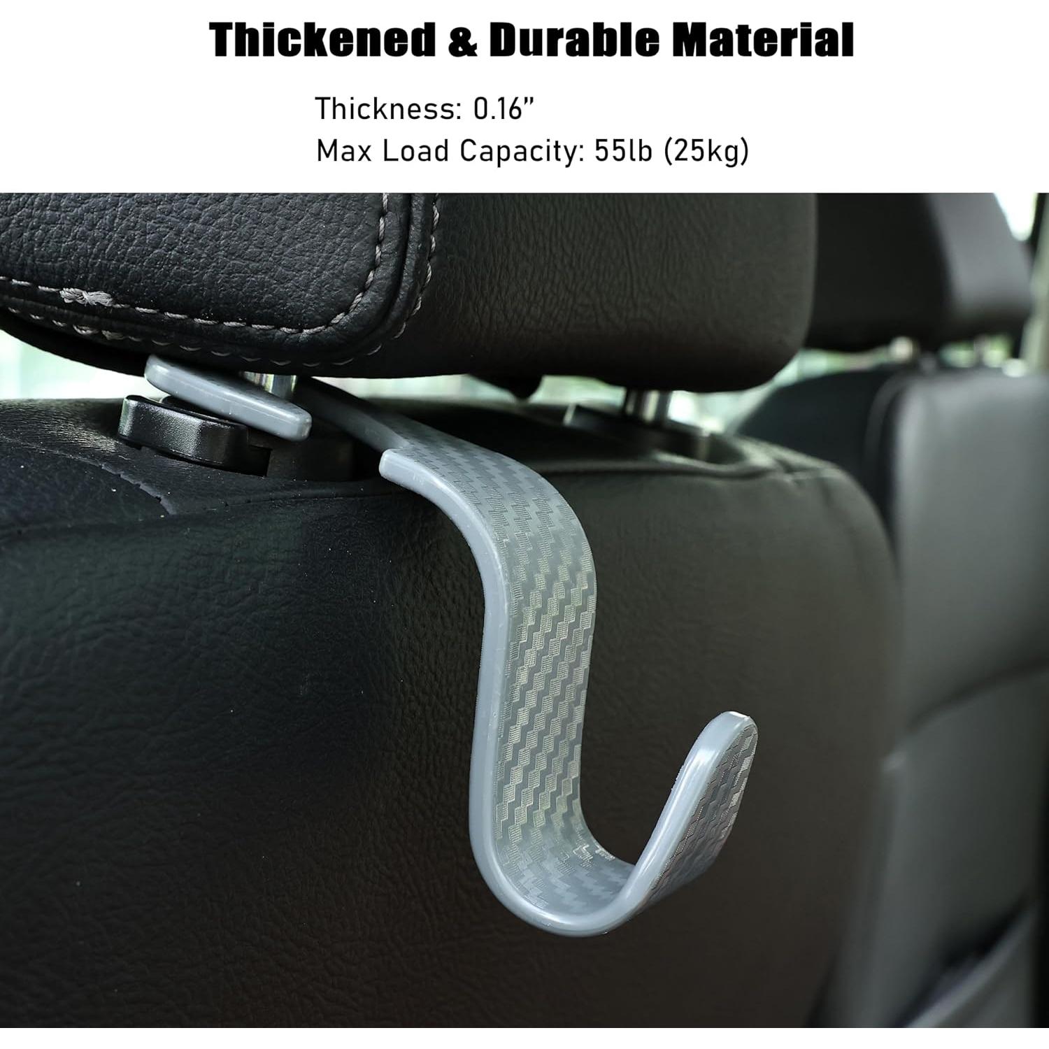 Gancho Organizador para Asiento de Coche Toiyason 4 Piezas Gris