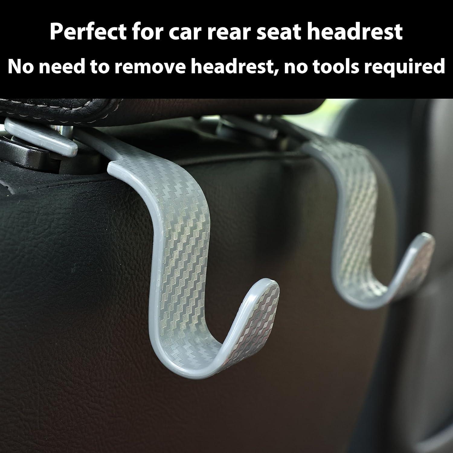 Gancho Organizador para Asiento de Coche Toiyason 4 Piezas Gris