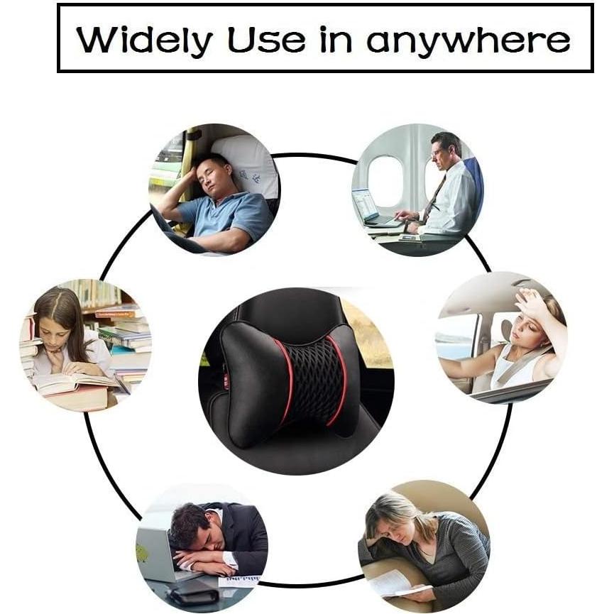 Almohada de Cuello VVHOOY 2 PCS Cuero Suave Universal