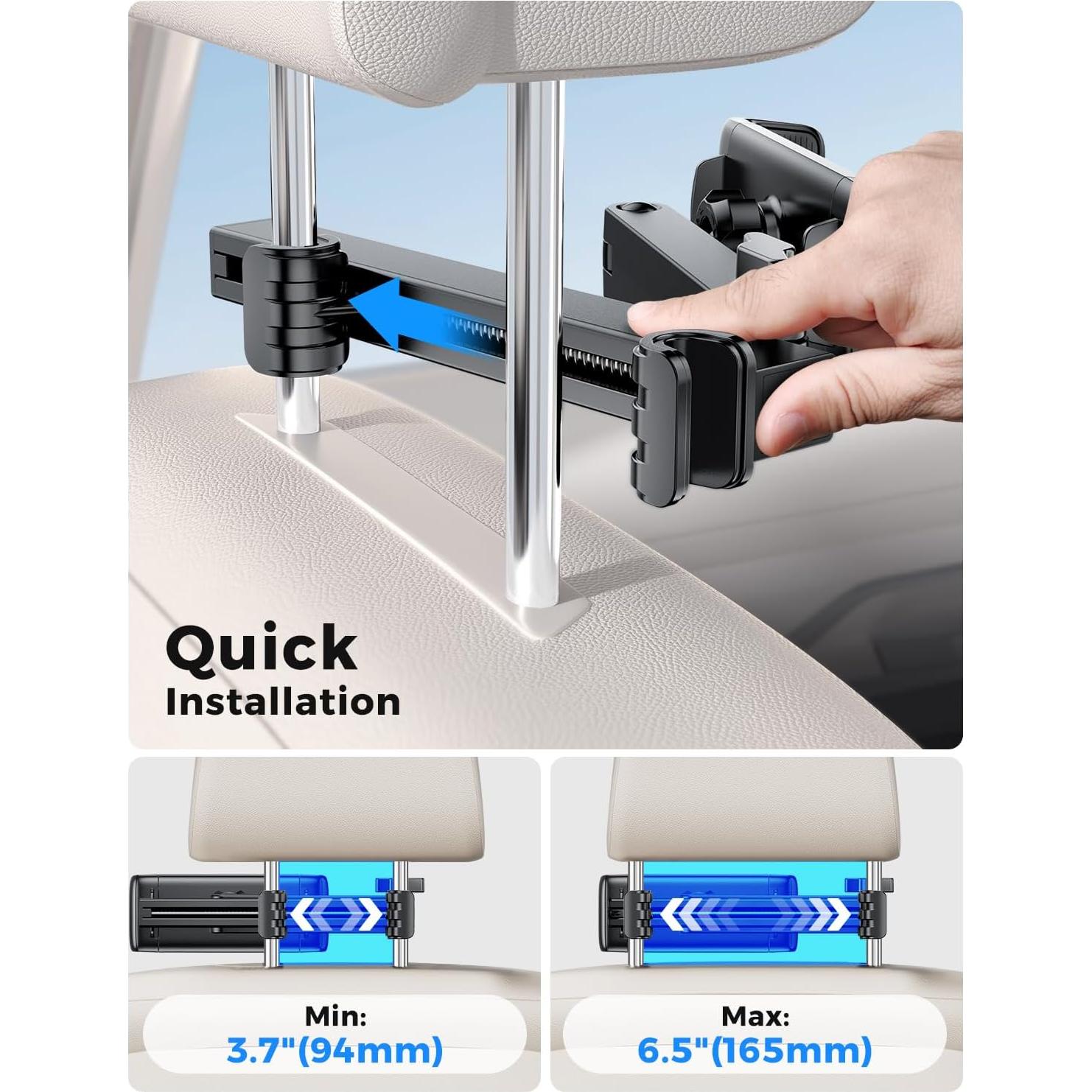 Soporte para Tableta eSamcore en Reposacabezas Coche 4.7-11"