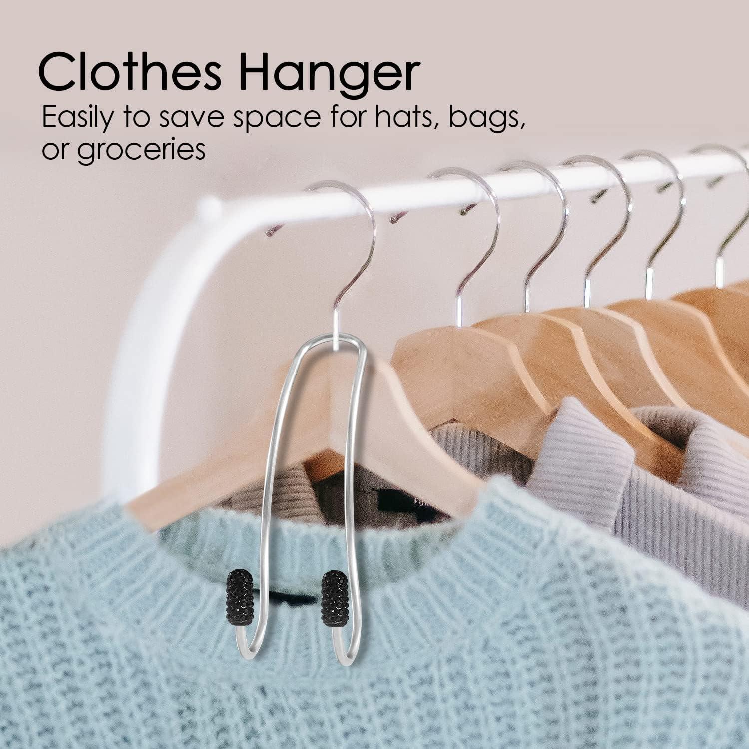 Ganchos de Reposacabezas de Coche Guoord 2 Pcs Negro