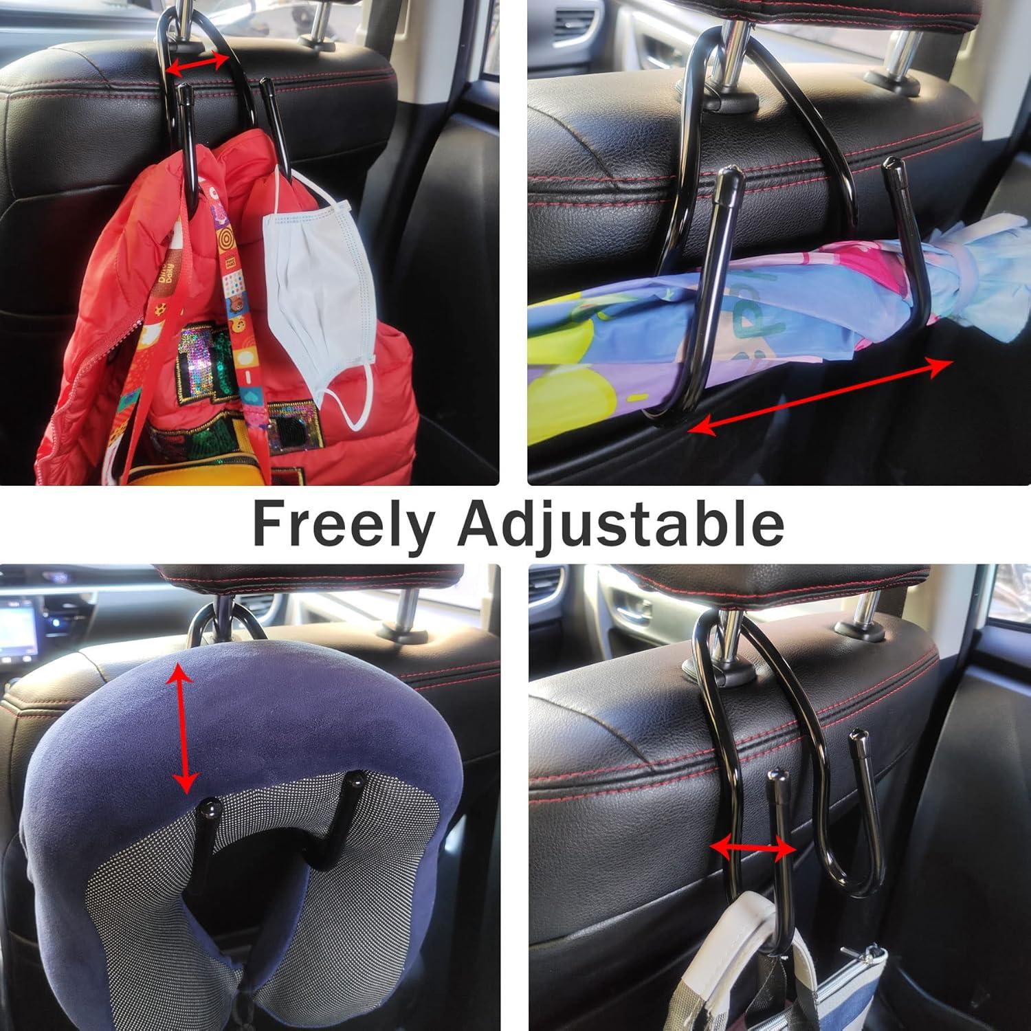 Gancho Ajustable RUZUO para Reposacabezas de Auto - 4 Pzs