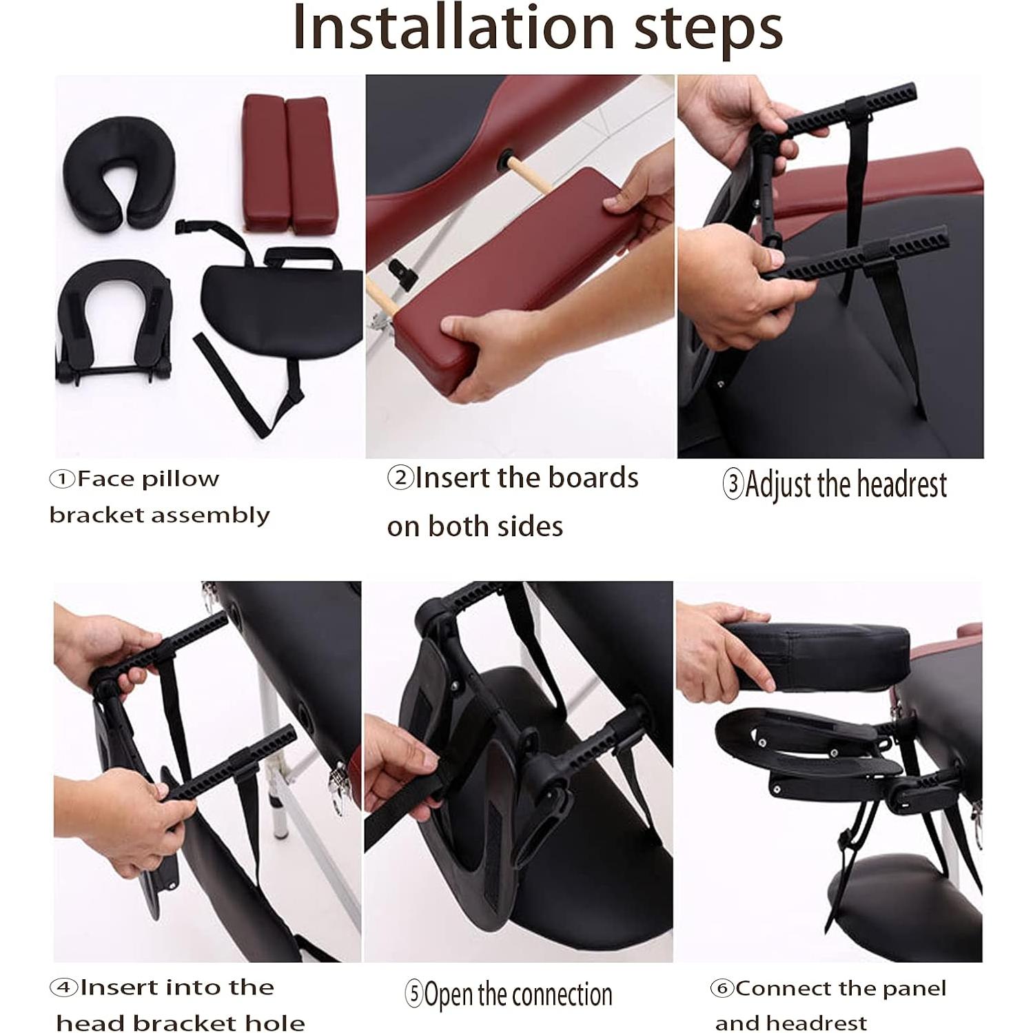 HOINCO Almohada U-Forma Ajustable para Mesa de Masaje