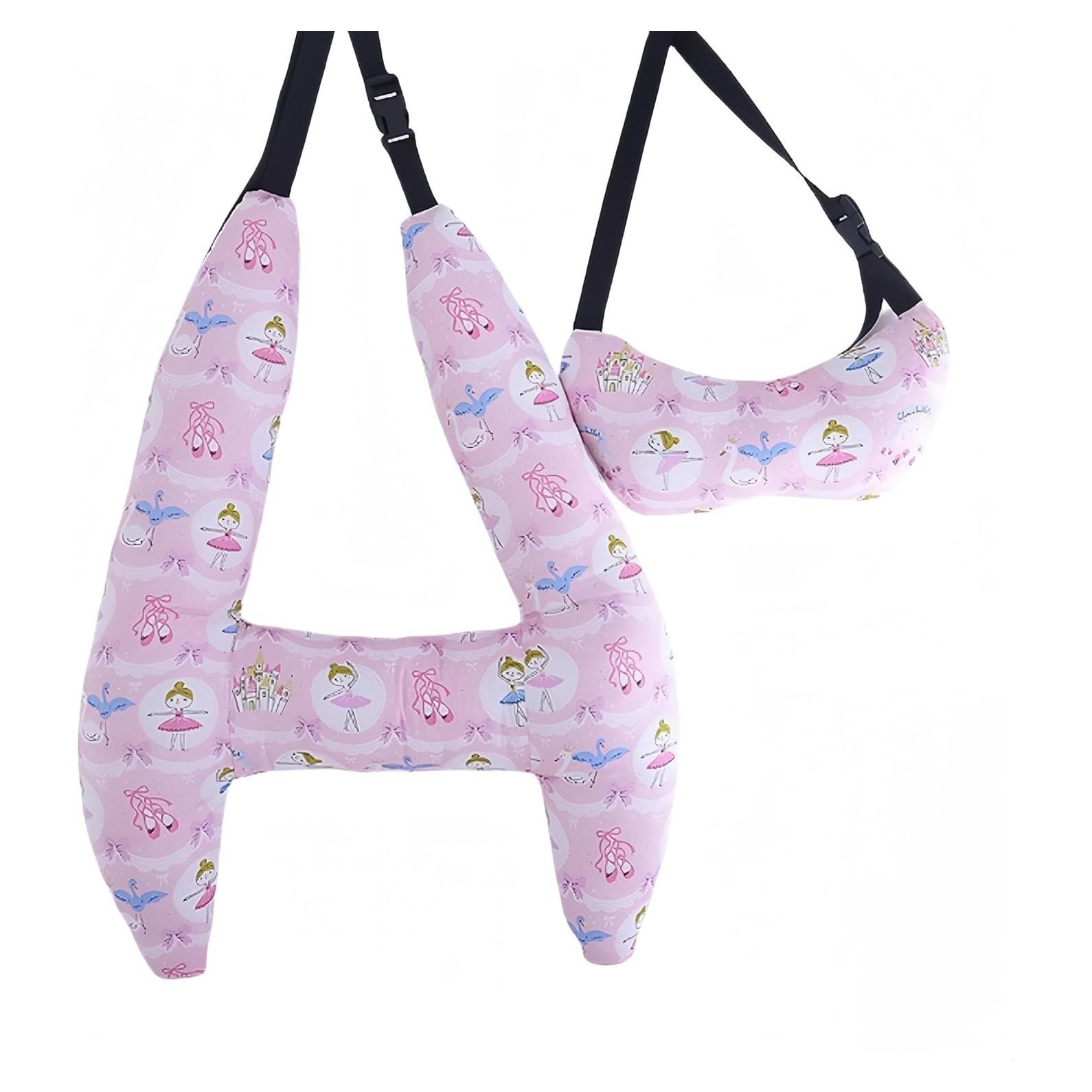 Almohada de Viaje H MCNULGUR Rosa 71x56 cm Soporte Cabeza