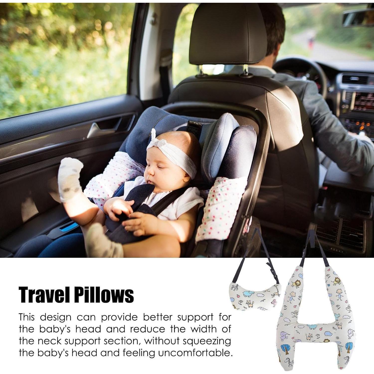 Almohada de Viaje H MCNULGUR Rosa 71x56 cm Soporte Cabeza