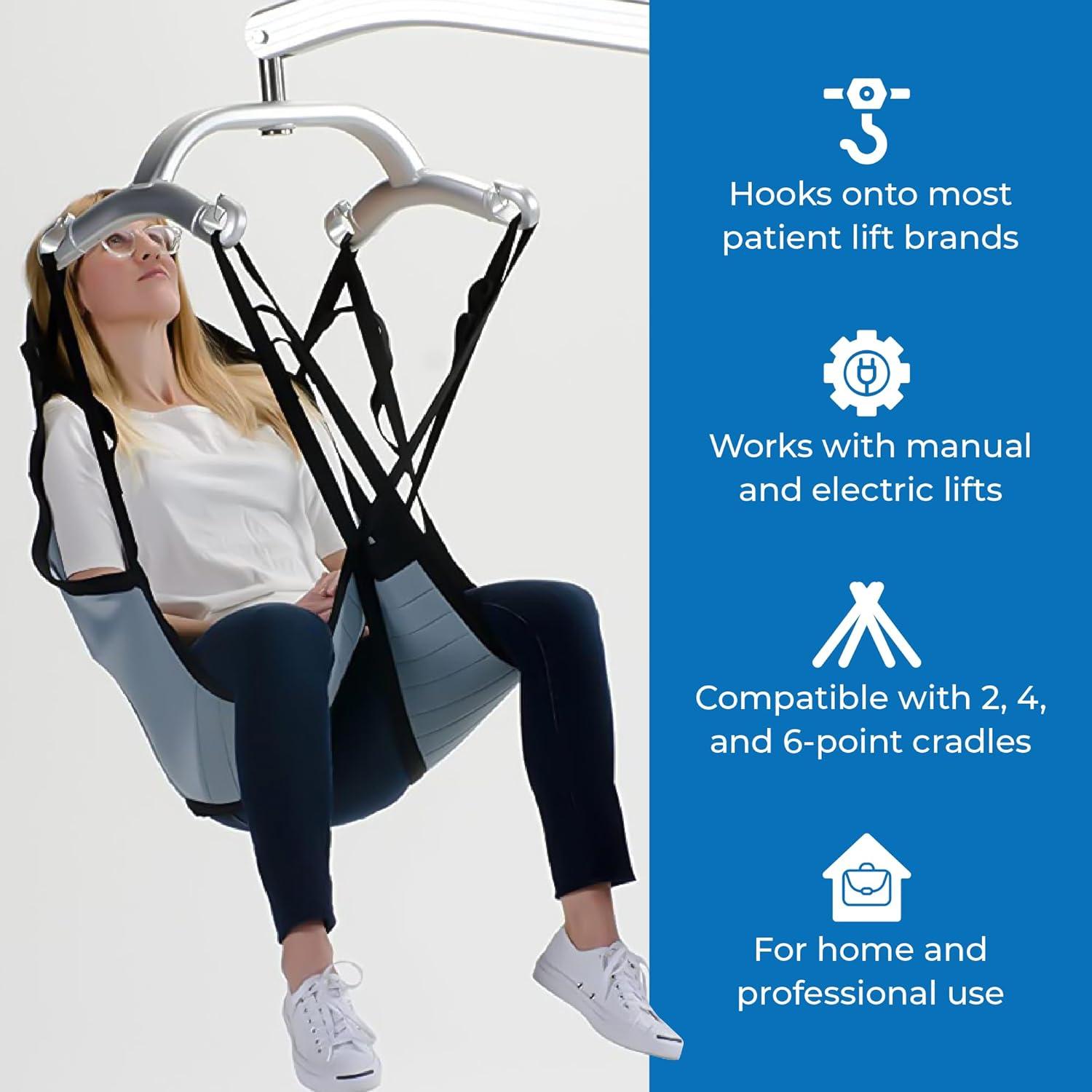 Sling U acolchado Patient Aid pequeño 61 kg soporte cabeza