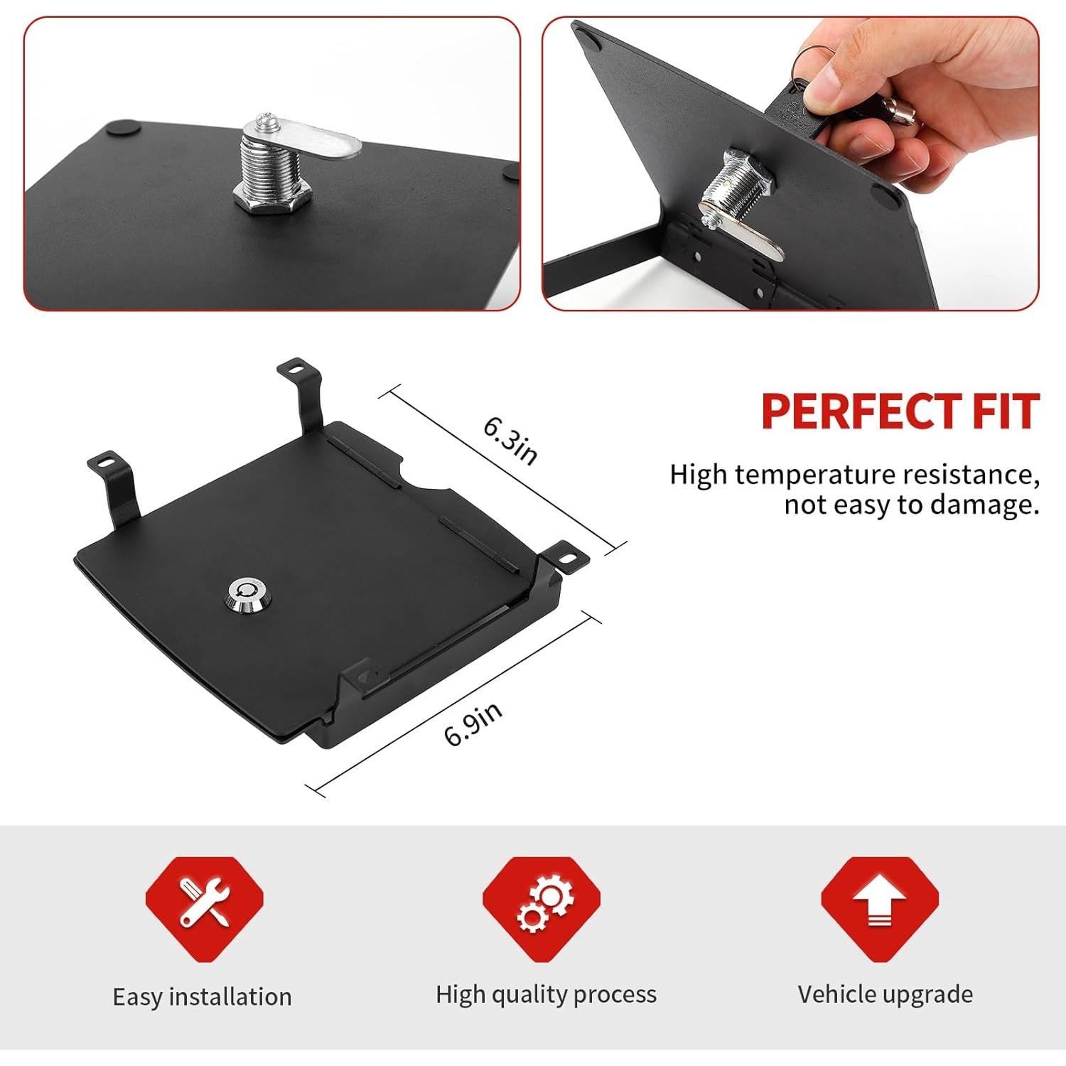 Caja de Cerradura Jimen para Consola Jeep Wrangler JL JT 2018-2024