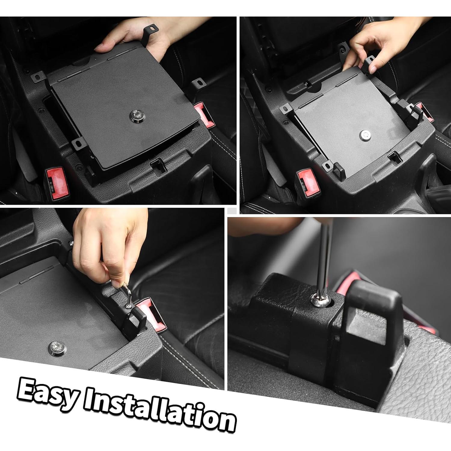 Caja de Cerradura Jimen para Consola Jeep Wrangler JL JT 2018-2024